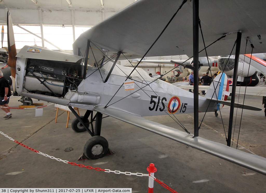 38, Stampe-Vertongen SV-4C C/N 38, Preserved SV4C inside Rochefort Naval Museum... Coded as 15 ans serialed as 7 after restoration and paint.