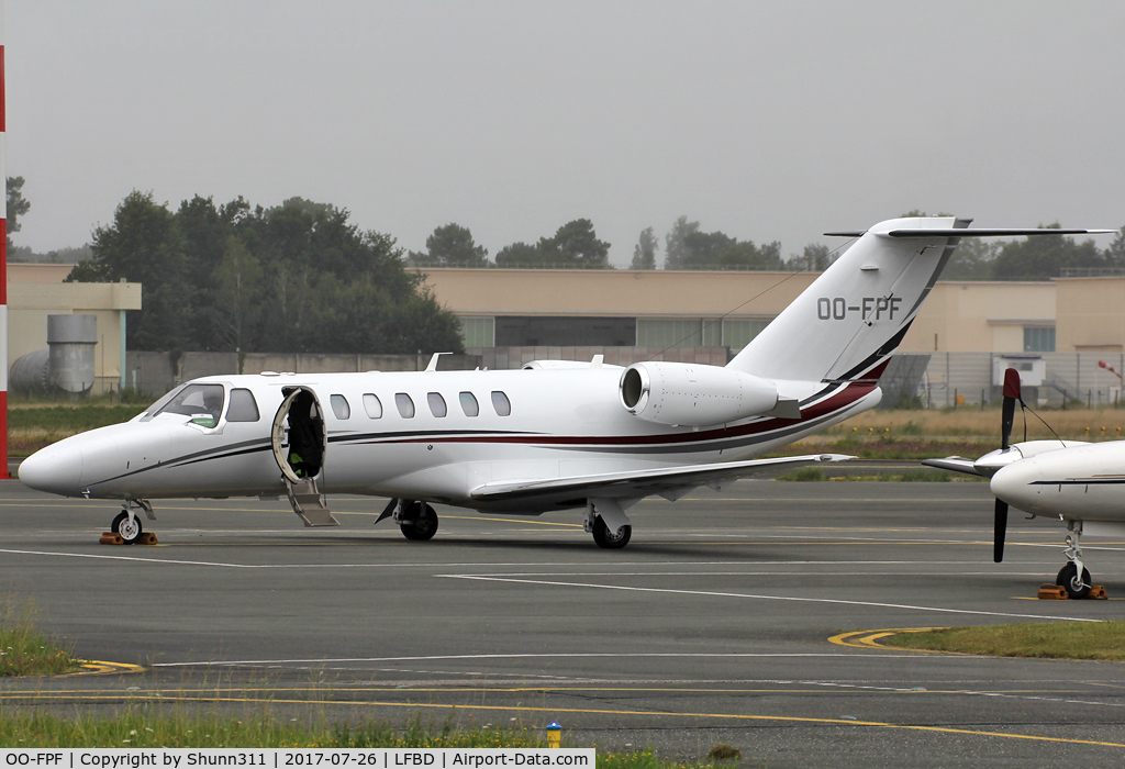 OO-FPF, 2016 Cessna 525B CitationJet CJ3+ C/N 525B-0505, Parked at the General Aviation area...