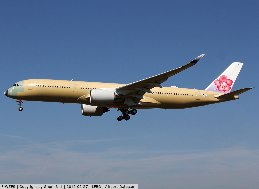 F-WZFS, 2017 Airbus A350-941 C/N 0138, C/n 0138 - For China Airlines