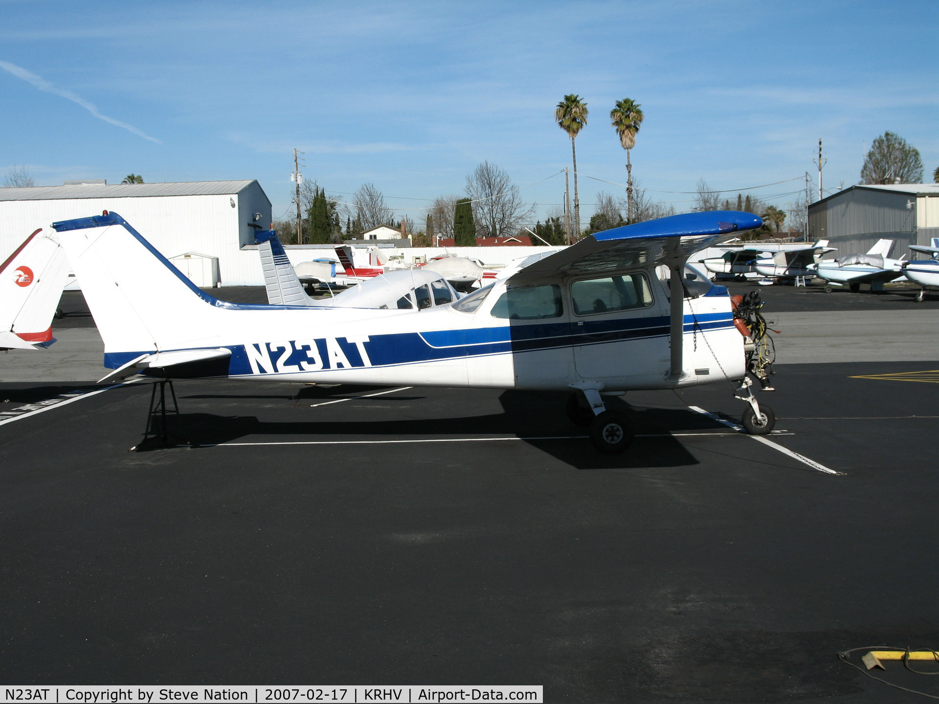 N23AT, 1978 Cessna 172N C/N 17270997, Nice Air 1978 Cessna 172N Skyhawk minus engine @ Reid-Hillview Airport (San Jose), CA home base