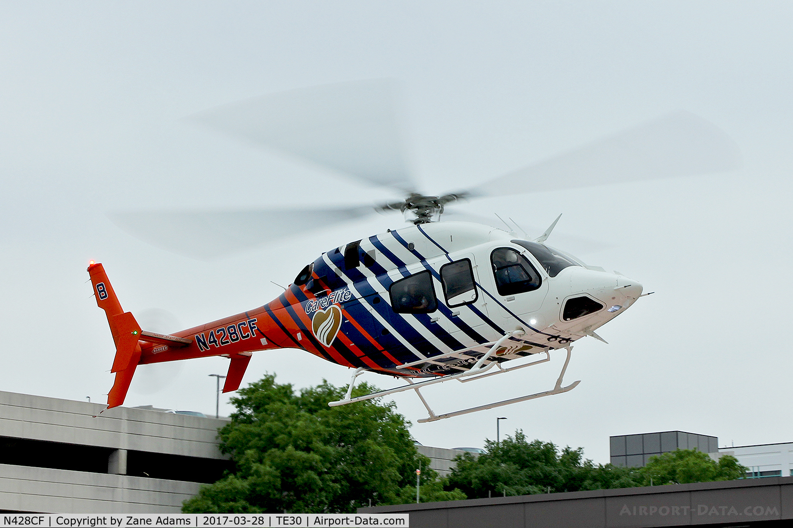 N428CF, 2014 Bell 429 GlobalRanger C/N 57228, Harris Emergency Heliport