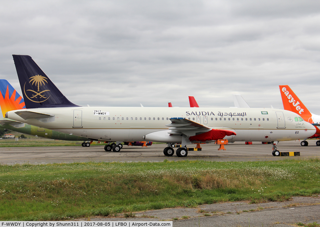 F-WWDY, 2017 Airbus A320-214 C/N 7817, C/n 7817 - To be HZ-AS60