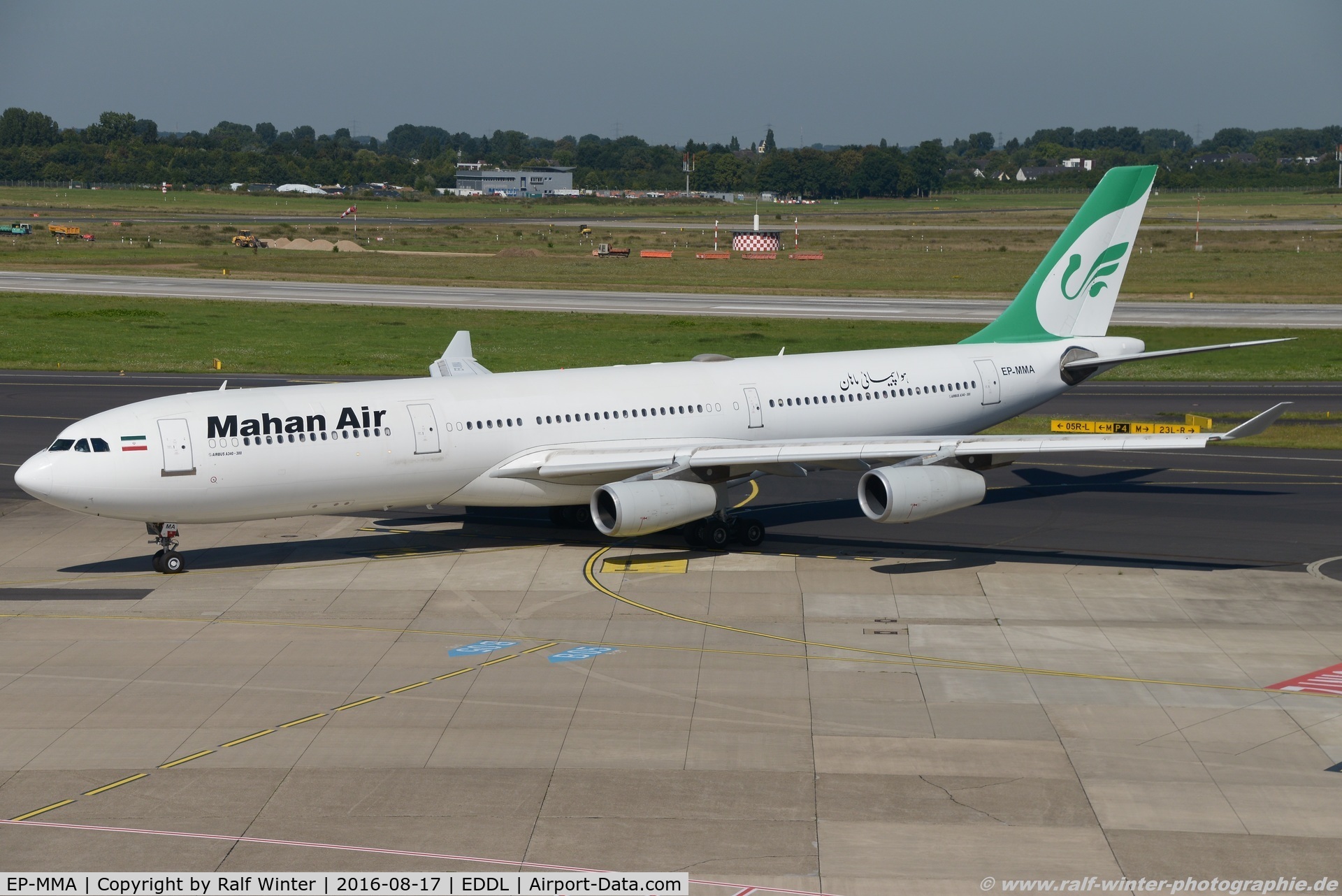 EP-MMA, 1993 Airbus A340-311 C/N 020, Airbus A340-311 - W5 IRM Mahan Airlines - 20 - EP-MMA - 17.08.2016 - DUS