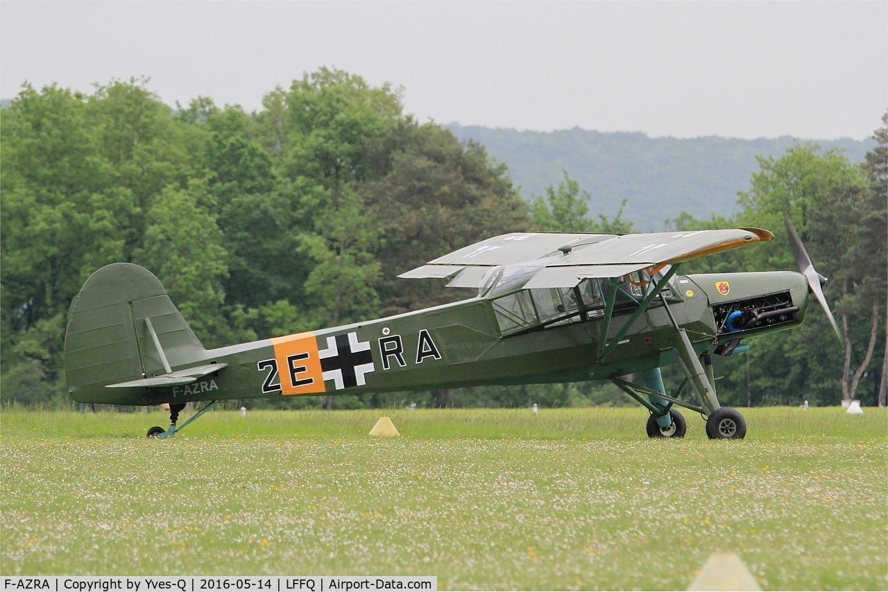 F-AZRA, Fieseler Fi-156C-3 Storch C/N 2039, Fieseler Fi-156C-3 Storch, Taxiing tp static park, La Ferté-Alais airfield (LFFQ) Airshow 2016