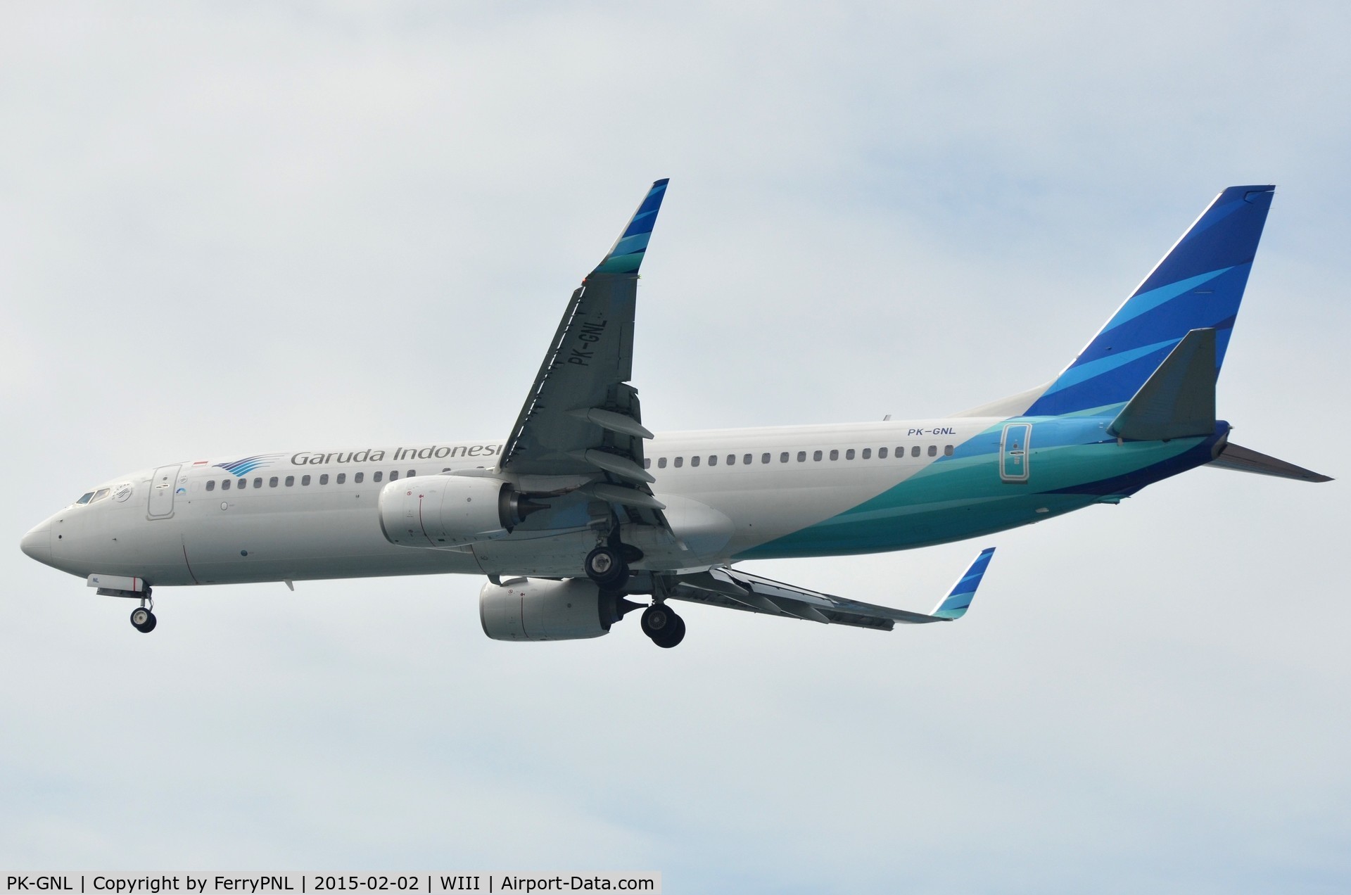 PK-GNL, 2014 Boeing 737-86N C/N 41253, Arrival of Gaurda B738