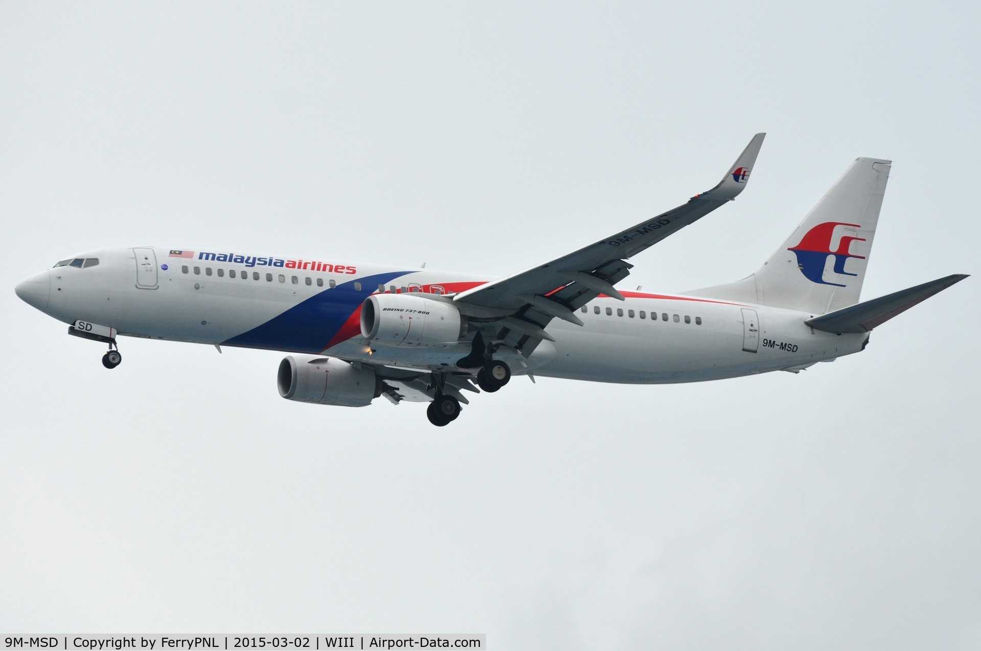 9M-MSD, 2013 Boeing 737-8H6 C/N 40146, Malaysia B738 on short finals