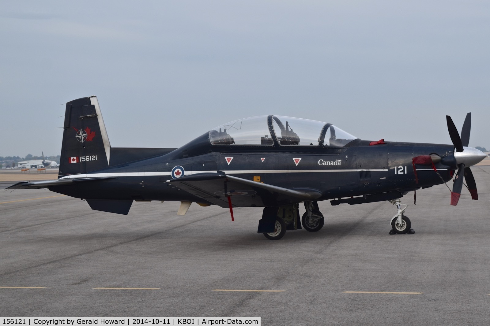 156121, Raytheon CT-156 Harvard II C/N PF-21, Parked on the north GA ramp.  15 Wing, Moose Jaw, Saskatchewan, Canada.