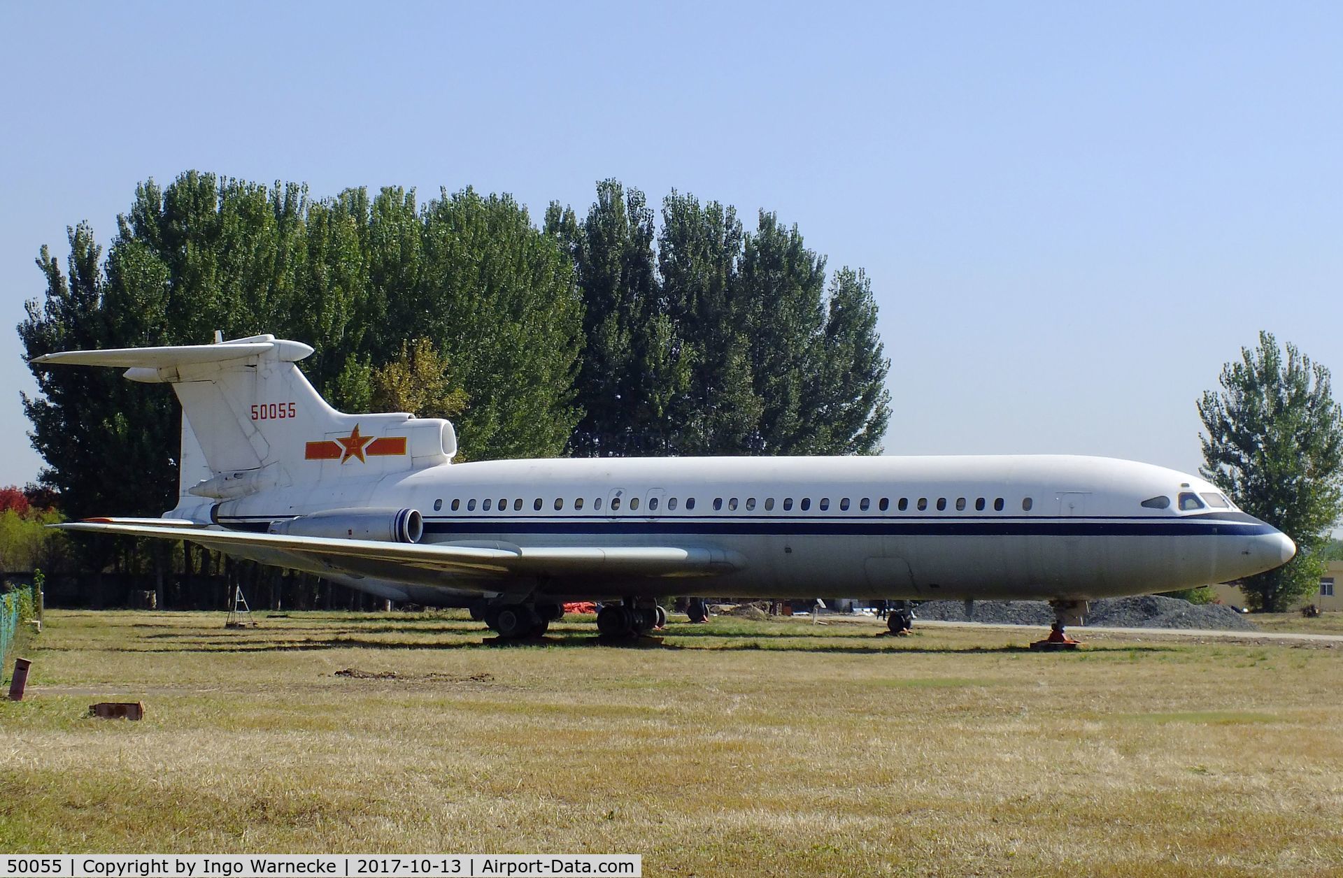 50055, 1977 Hawker Siddeley HS-121 Trident 2E C/N 2188, Hawker Siddeley HS.121 Trident 2E at the China Aviation Museum Datangshan