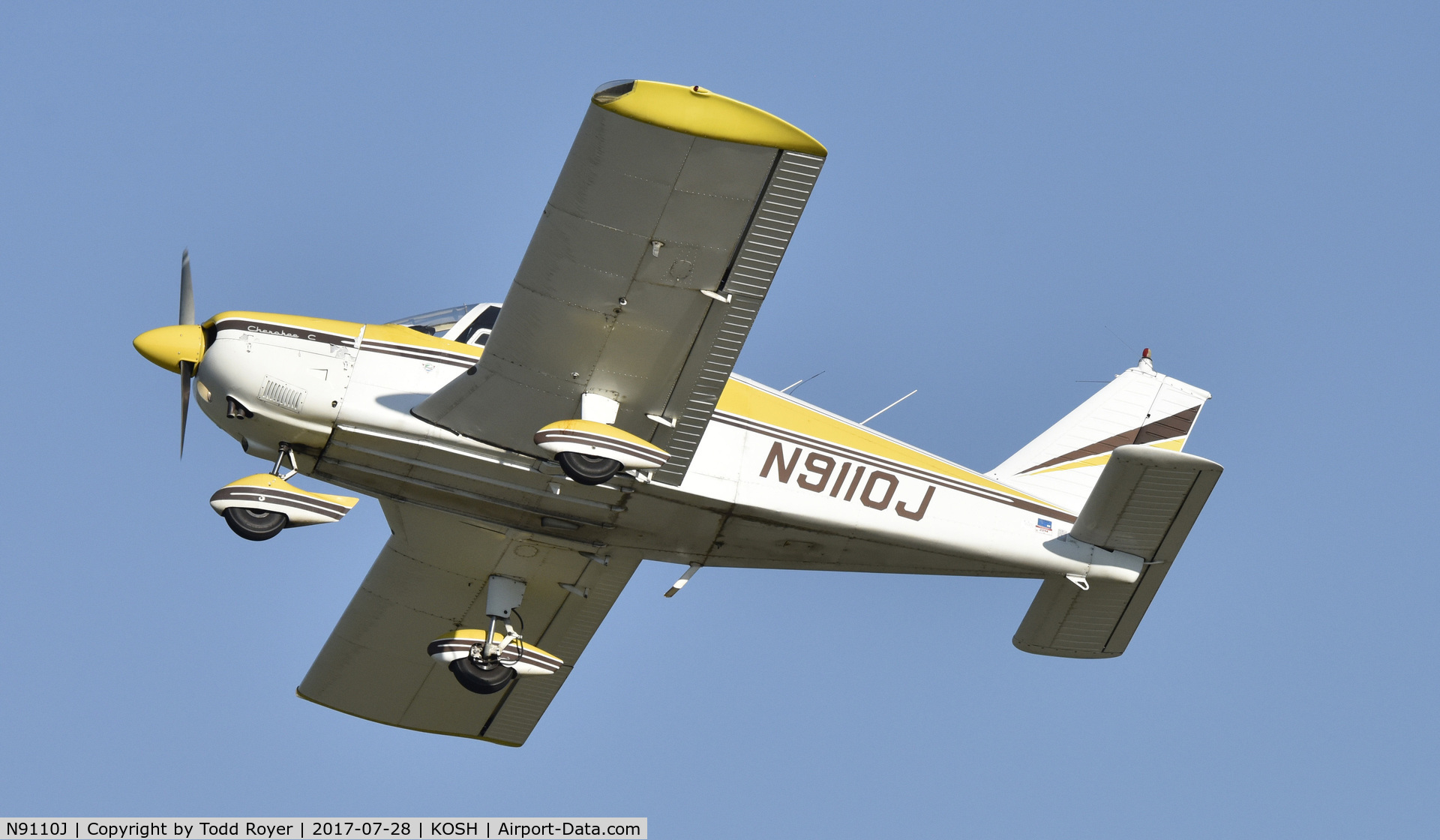 N9110J, 1966 Piper PA-28-180 Cherokee C/N 28-3152, Airventure 2017