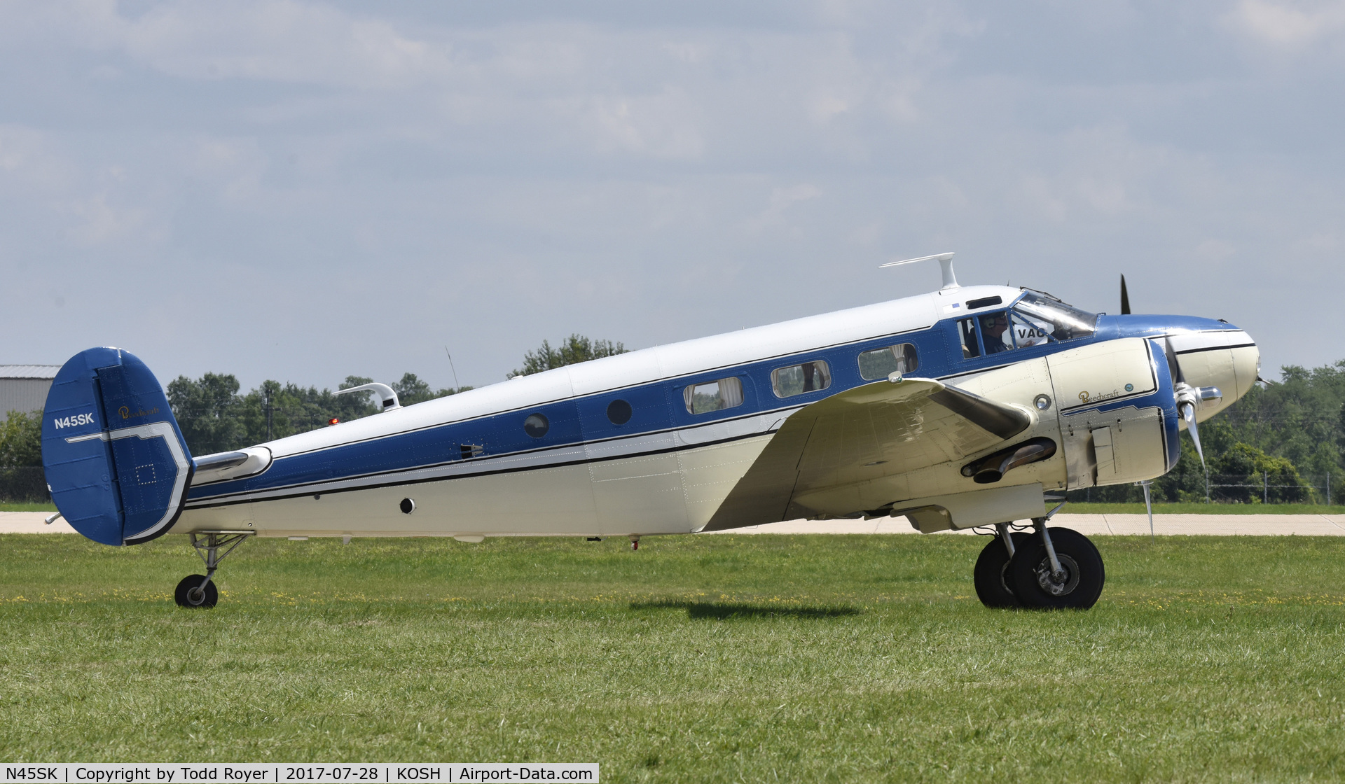 N45SK, 1952 Beech C-45H Expeditor C/N AF-645, Airventure 2017