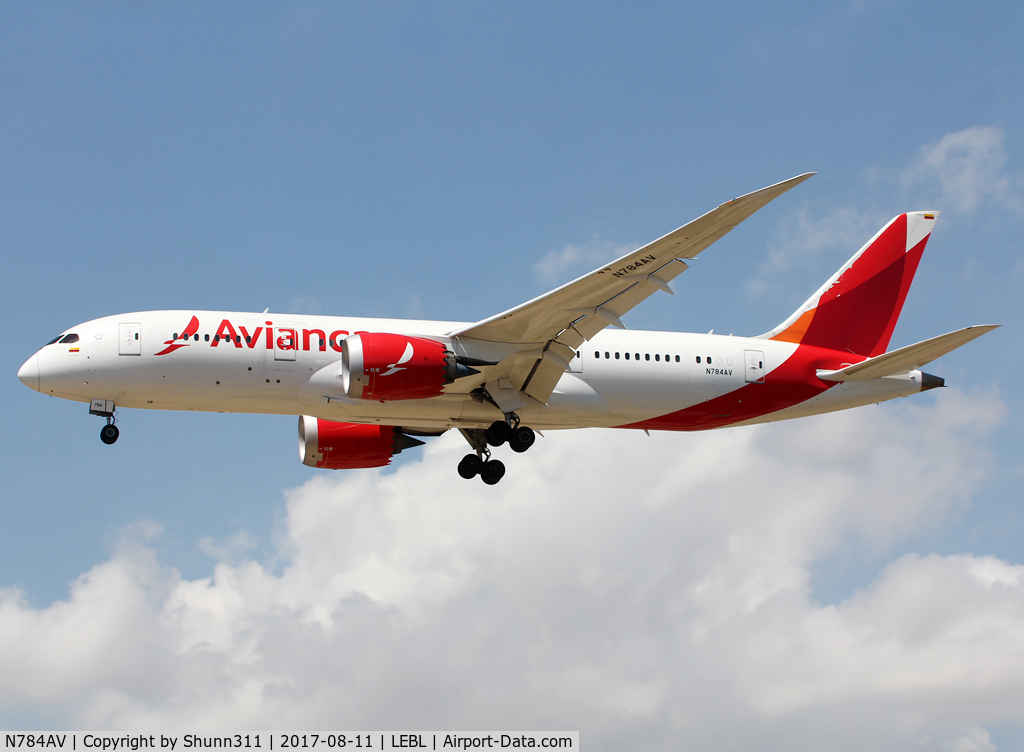 N784AV, 2015 Boeing 787-8 Dreamliner Dreamliner C/N 37506, Landing rwy 25R