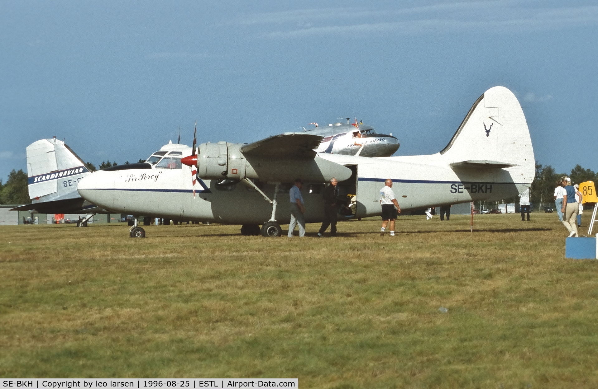 SE-BKH, 1956 Hunting Percival P-66 Pembroke C1 C/N PAC/66/82, Ljungbyhed F.5 Air Base 25.8.1996