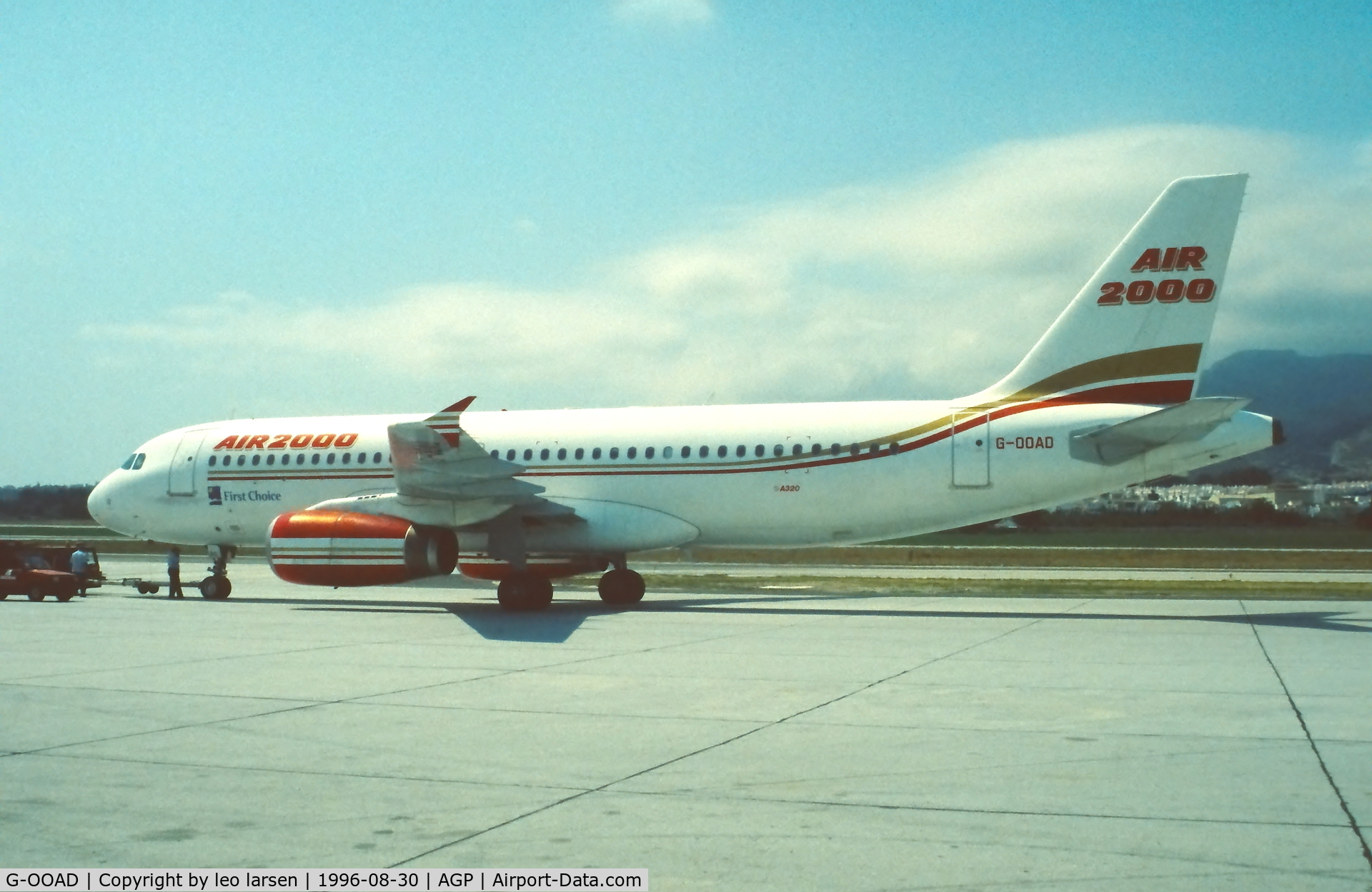 G-OOAD, 1992 Airbus A320-231 C/N 336, Malaga 30.8.1996