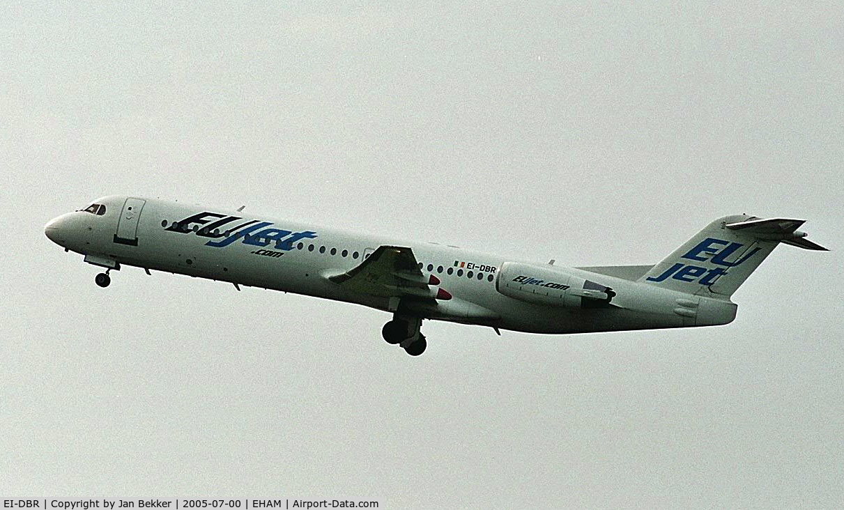 EI-DBR, 1990 Fokker 100 (F-28-0100) C/N 11323, Schiphol Amsterdam
