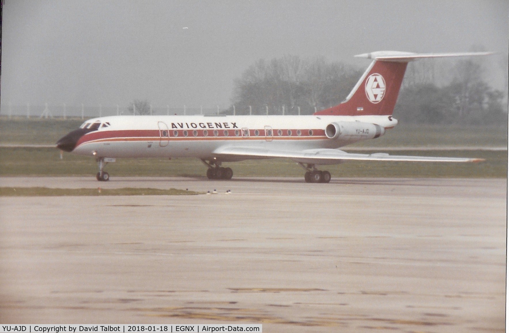 YU-AJD, 1972 Tupolev Tu-134A C/N 2351508, 1984/5?