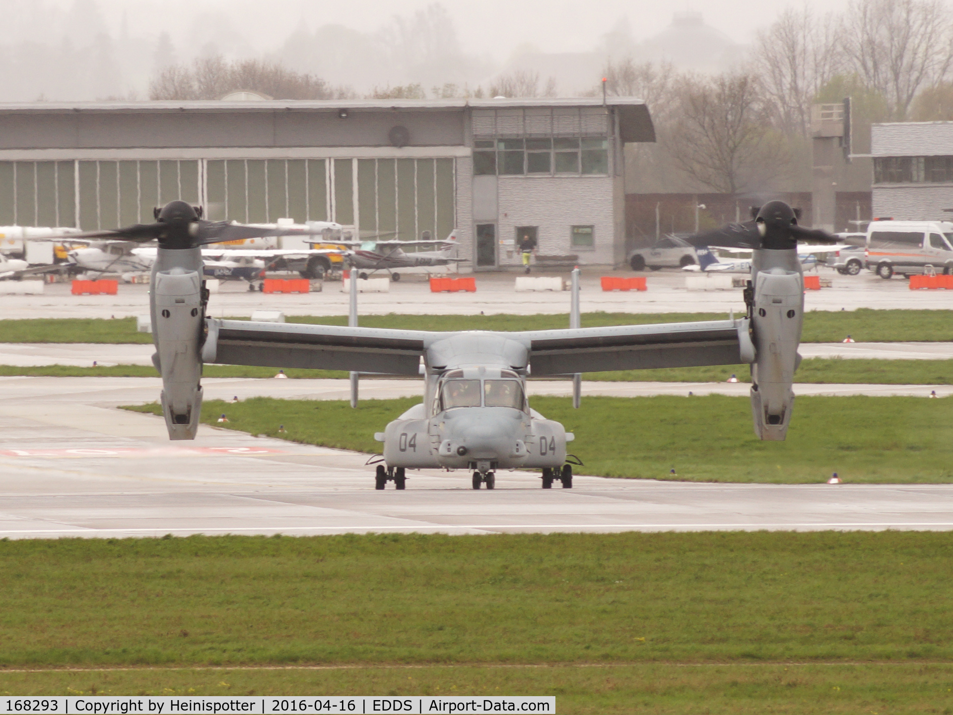 168293, Bell-Boeing MV-22B Osprey C/N D0210, 168293 at Stuttgart Airport.