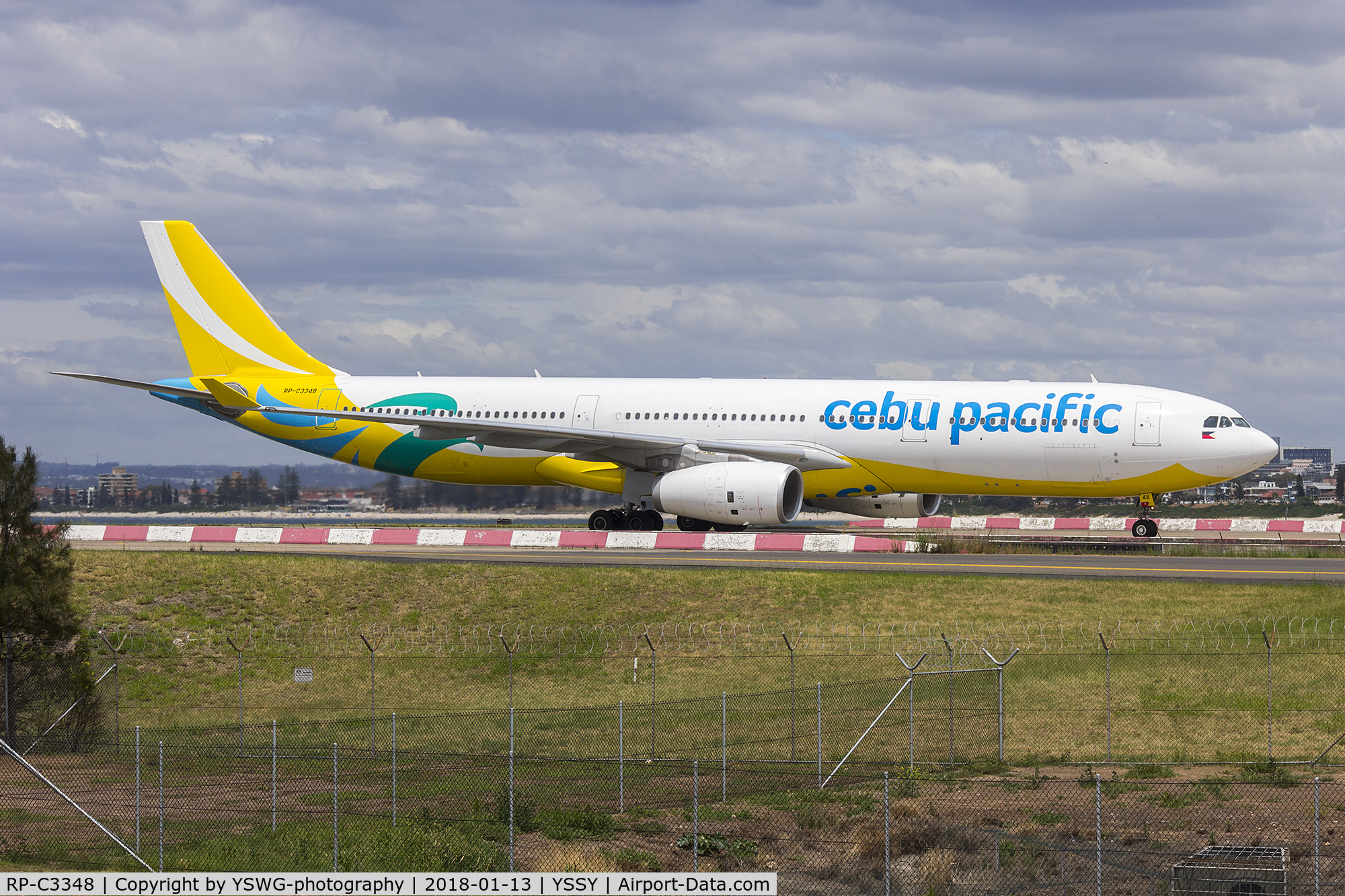 RP-C3348, 2017 Airbus A330-343 C/N 1789, Cebu Pacific (RP-C3348) Airbus A330-343 arriving at Sydney Airport