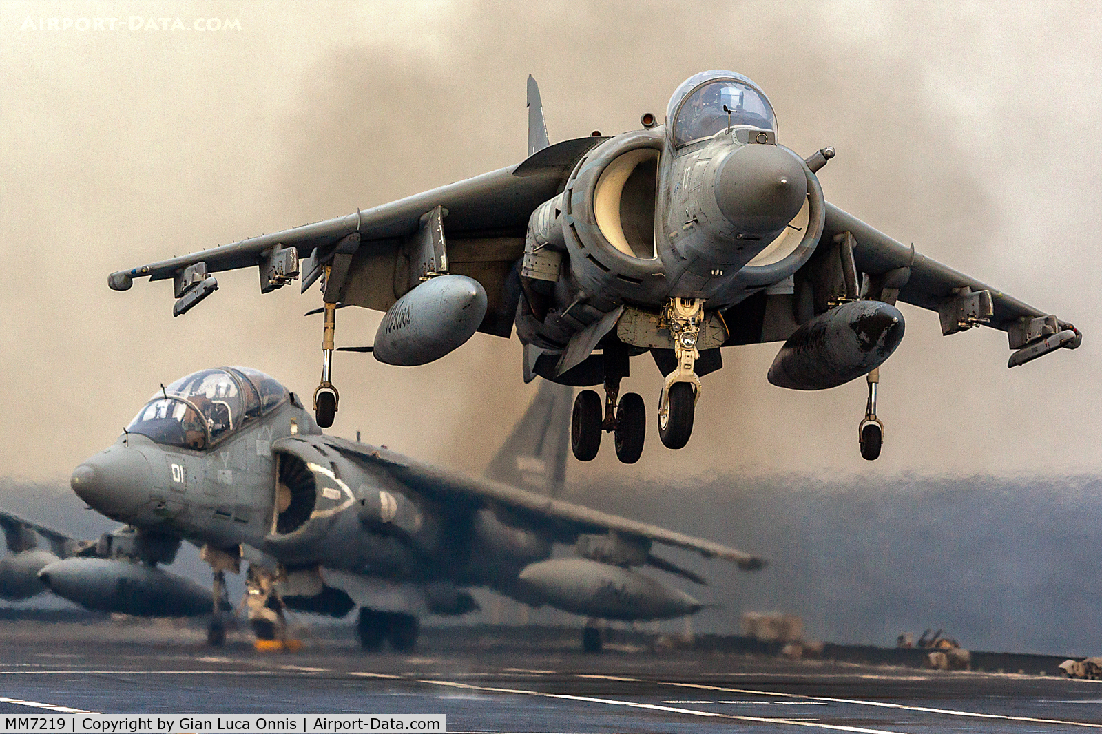 MM7219, McDonnell Douglas AV-8B+ Harrier II C/N 271/IT008, CARRIER