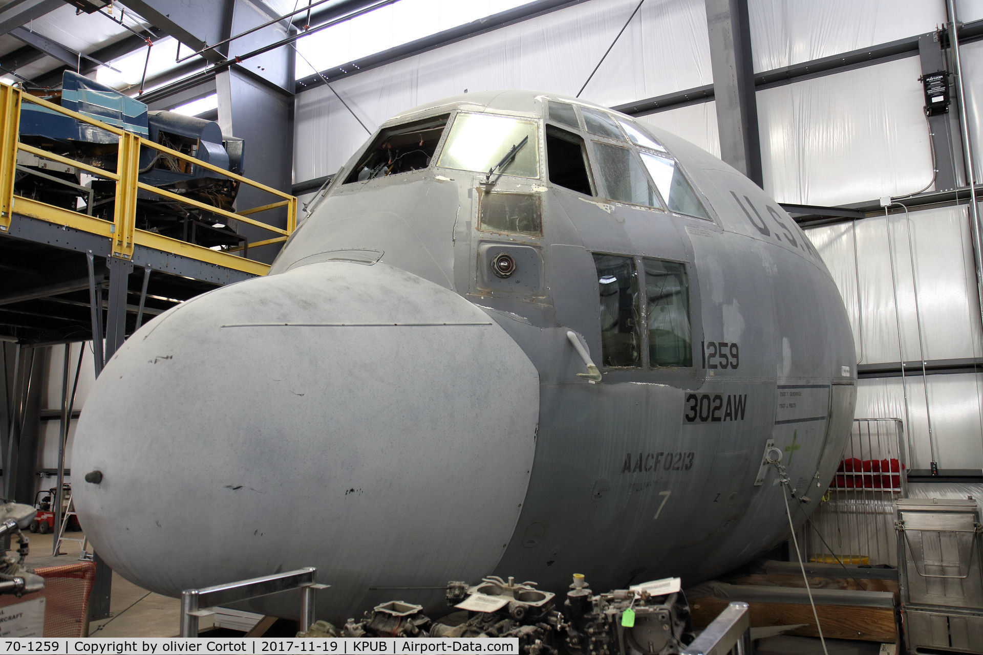 70-1259, 1970 Lockheed C-130E Hercules C/N 382-4404, museum display