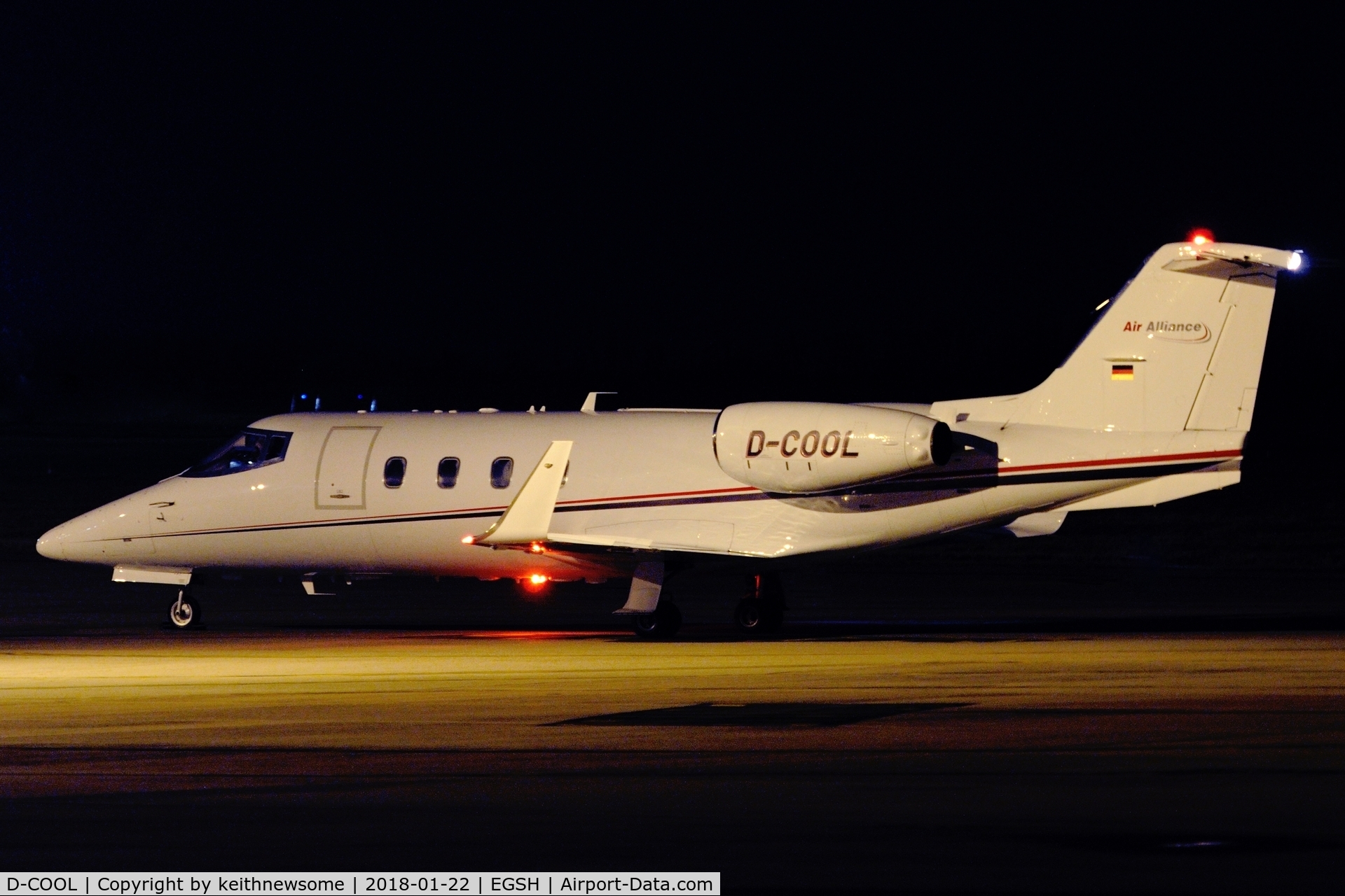 D-COOL, 1982 Gates Learjet 55 C/N 55-052, Arriving from Gran Canaria.