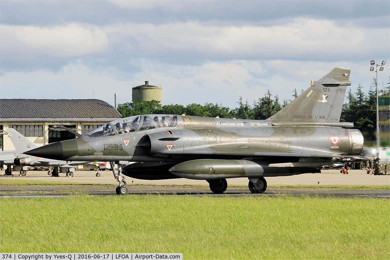 374, Dassault Mirage 2000N C/N not found 374, Dassault Mirage 2000N, Taxiing to holding point rwy 24, Avord Air Base 702 (LFOA) Open day 2016