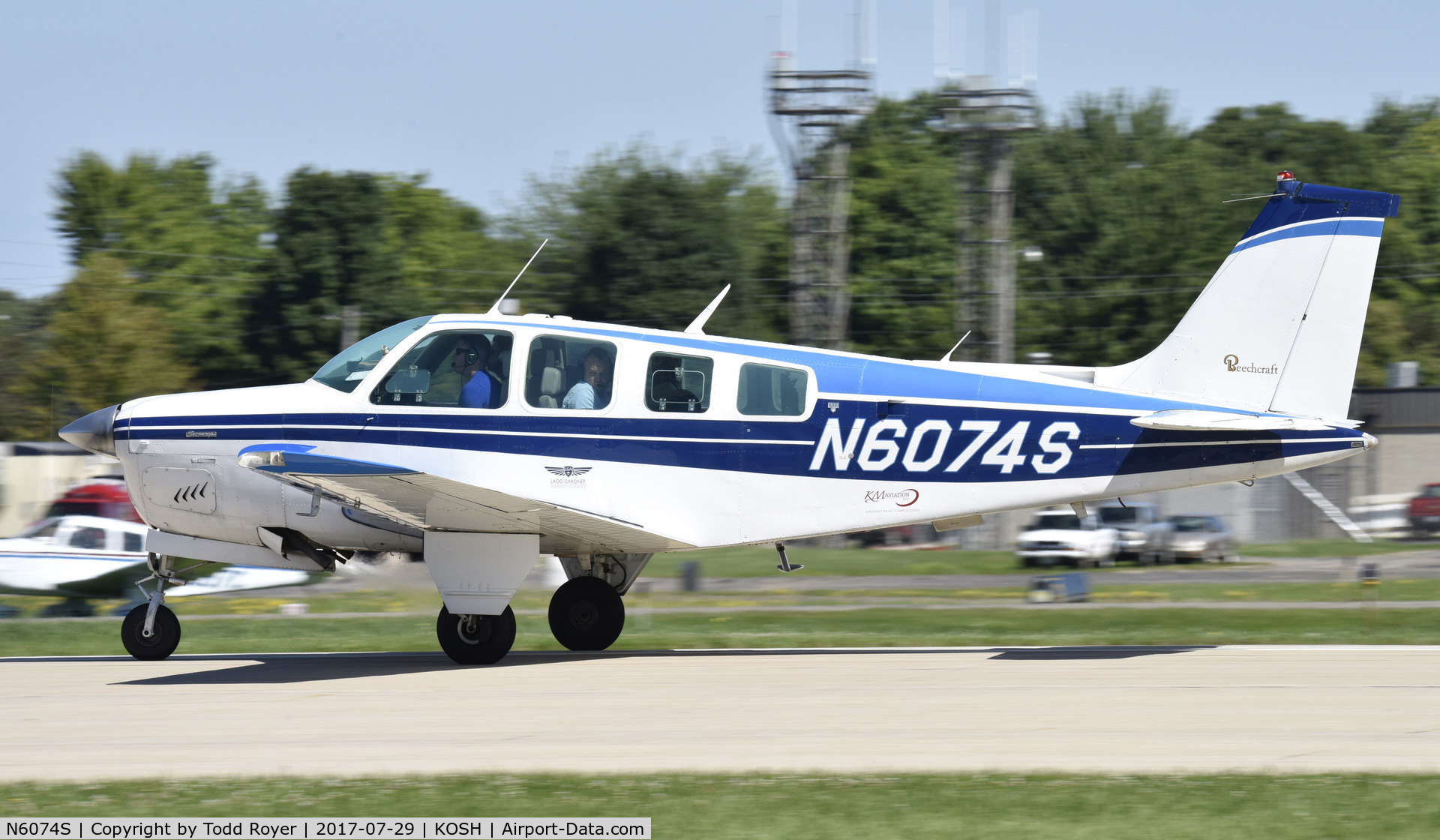 N6074S, 1975 Beech A36 Bonanza 36 C/N E-778, Airventure 2017