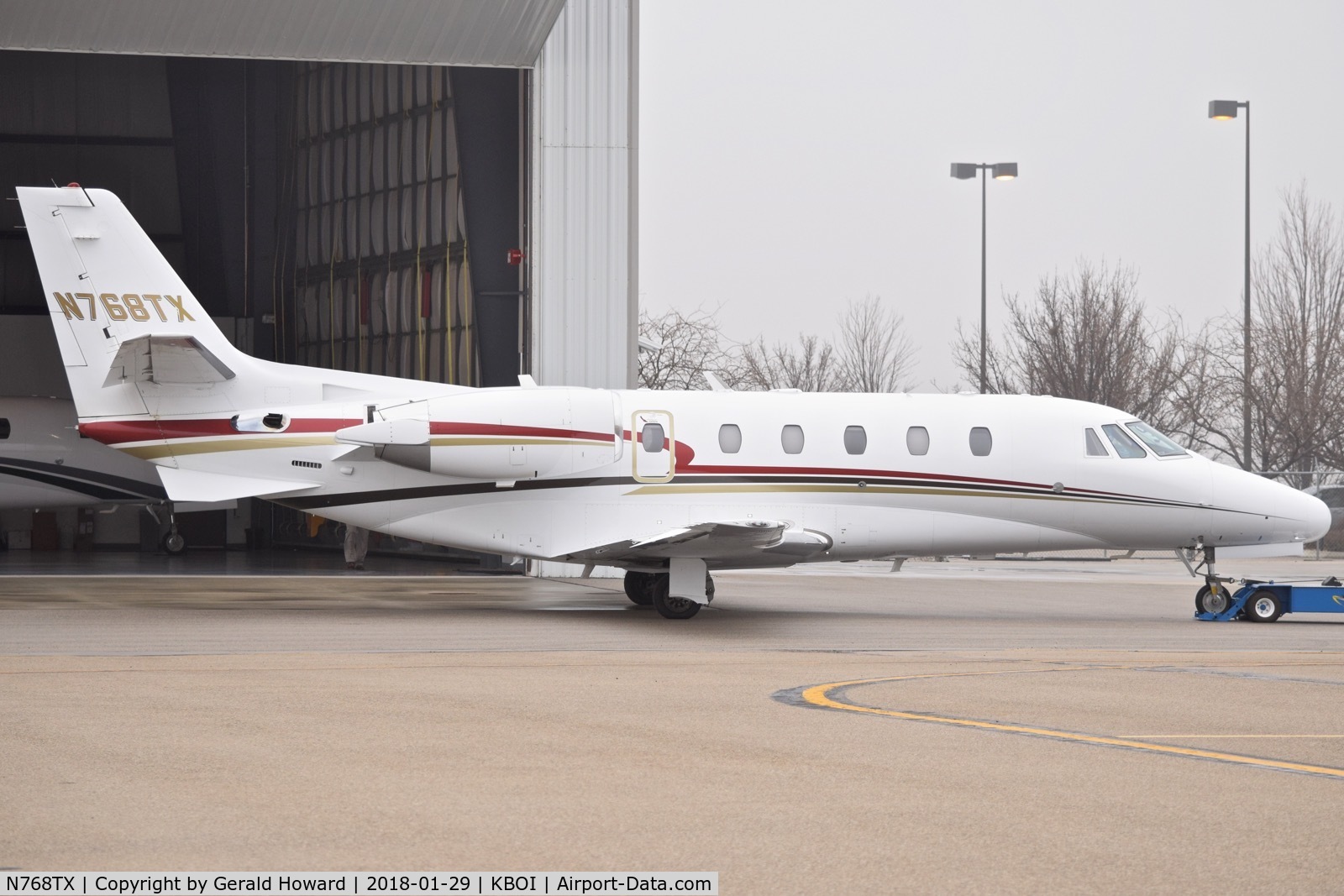 N768TX, 2008 Cessna 560XLS Citation Excel C/N 560-5768, Parked on the north GA ramp.