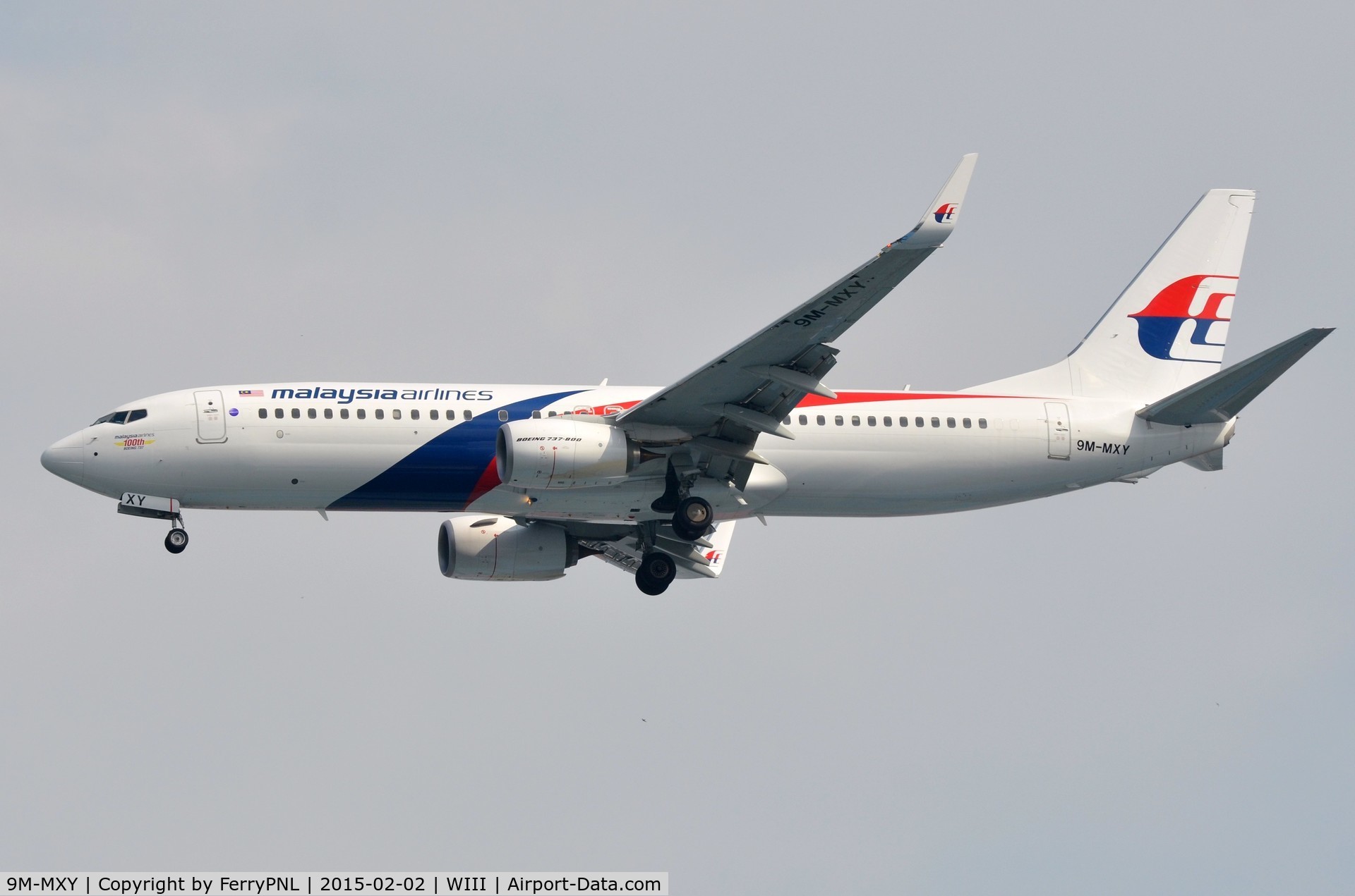 9M-MXY, 2014 Boeing 737-8H6 C/N 40162, Malaysia's 100th B737