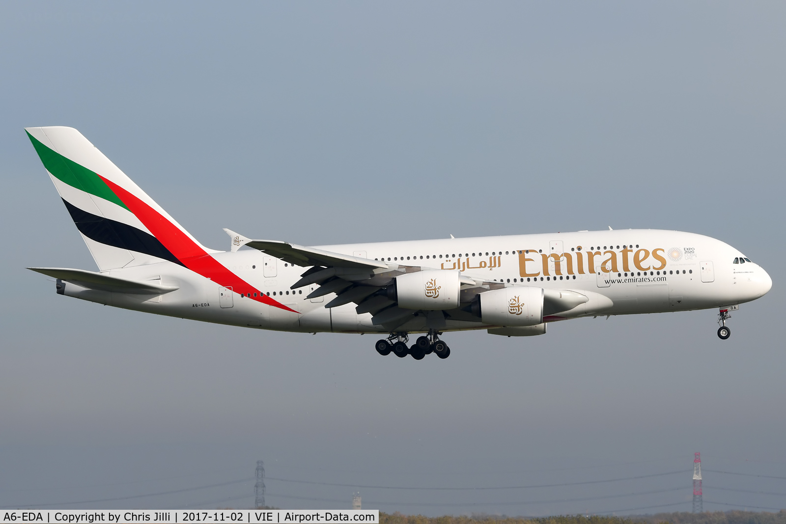 A6-EDA, 2007 Airbus A380-861 C/N 011, Emirates
