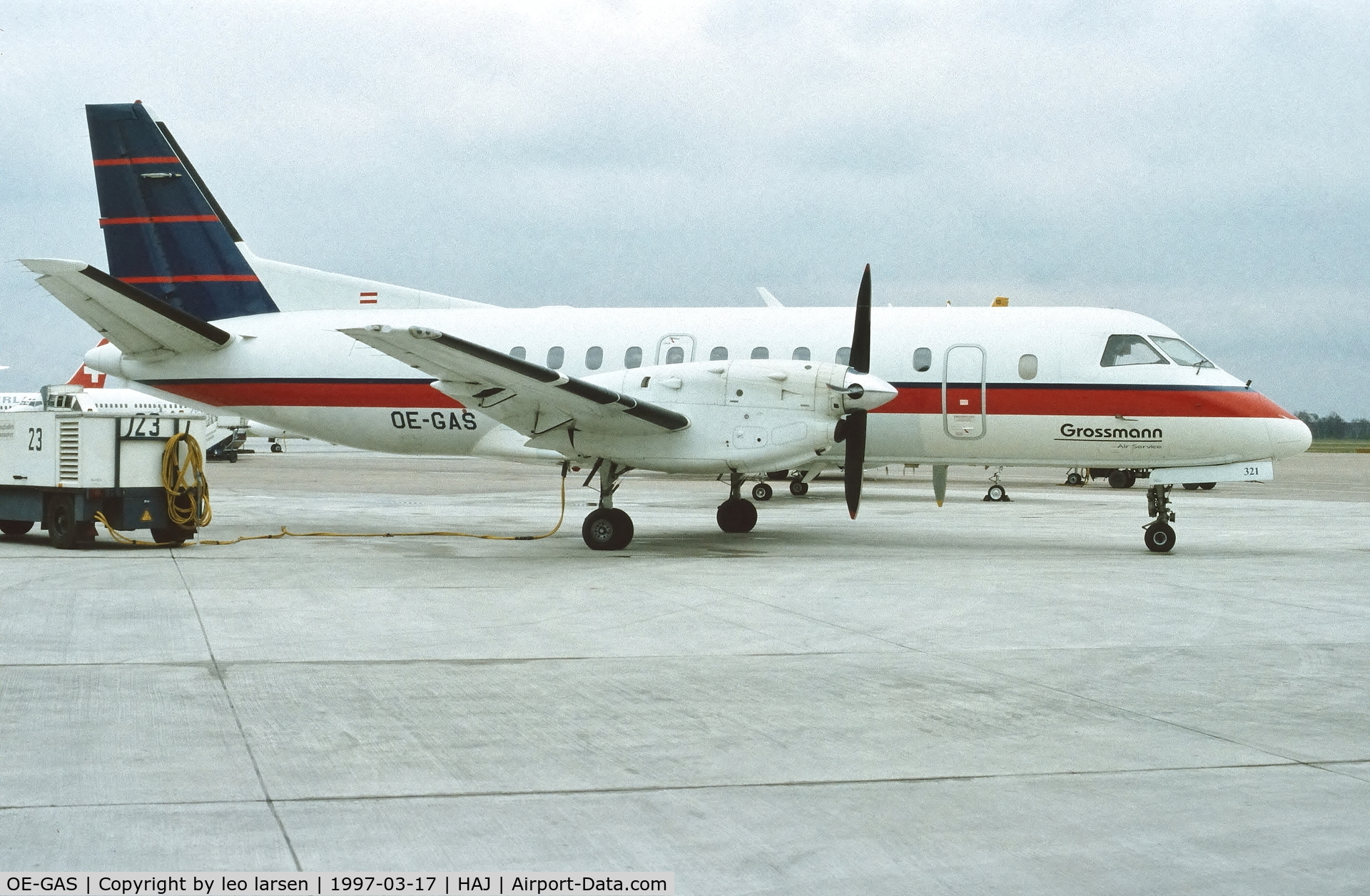 OE-GAS, 1992 Saab 340B C/N 340B-321, Hannover 17.3.1997