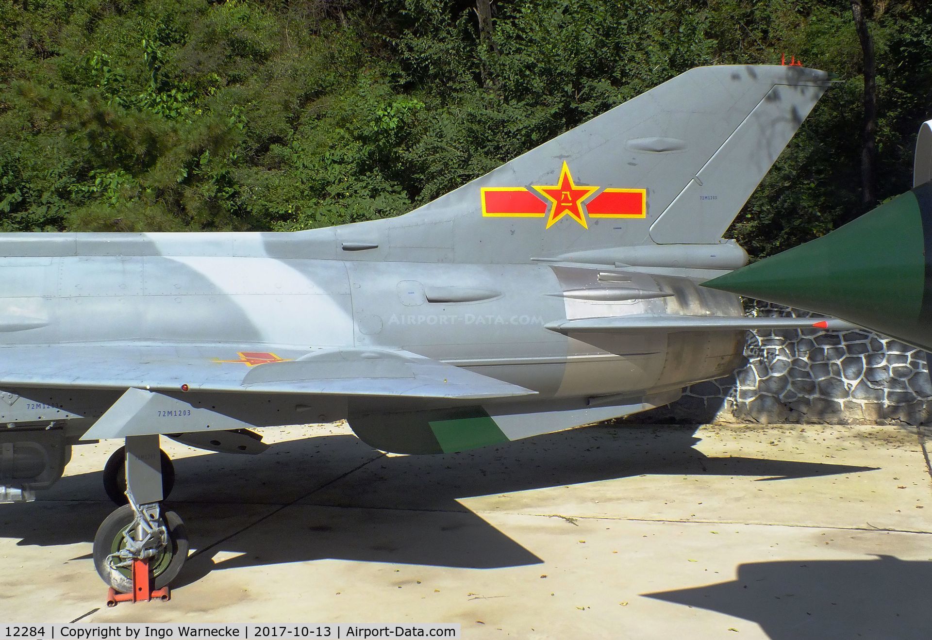 12284, Shenyang J-7M C/N 70705, Chengdu J-7 II (chinese development of MiG-21F-13 FISHBED) at the China Aviation Museum Datangshan