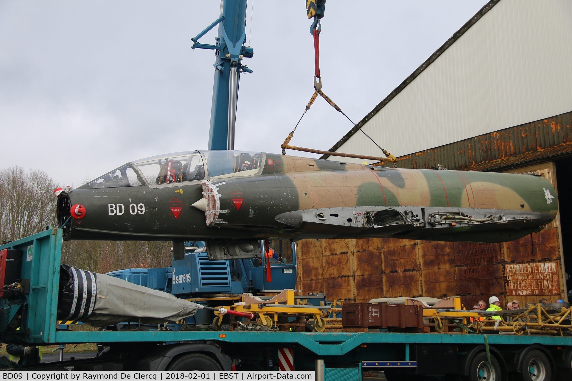 BD09, SABCA Mirage 5BD C/N 209, Welcome home  at Brustem.