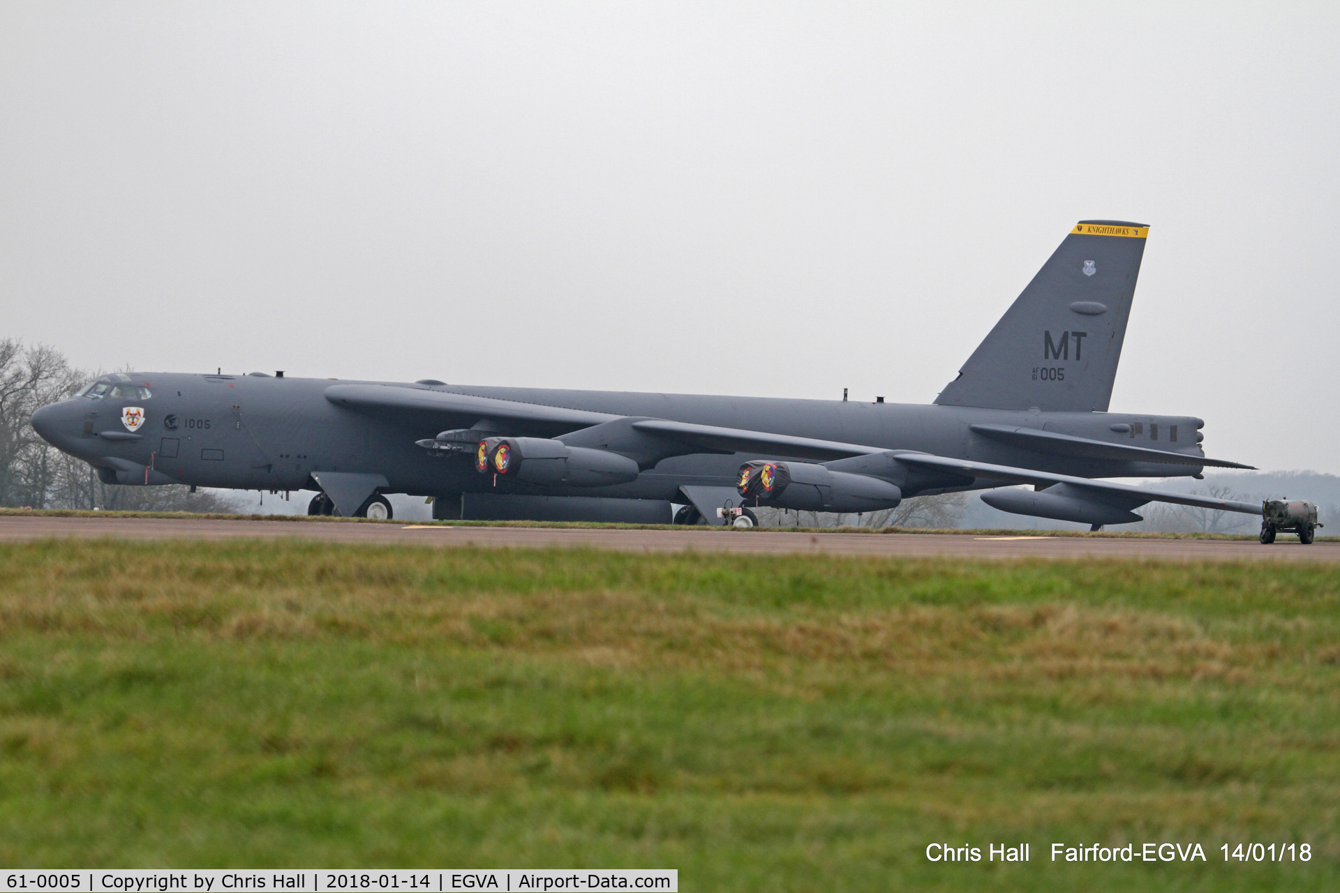 61-0005, 1961 Boeing B-52H Stratofortress C/N 464432, on deployment at RAF Fairford