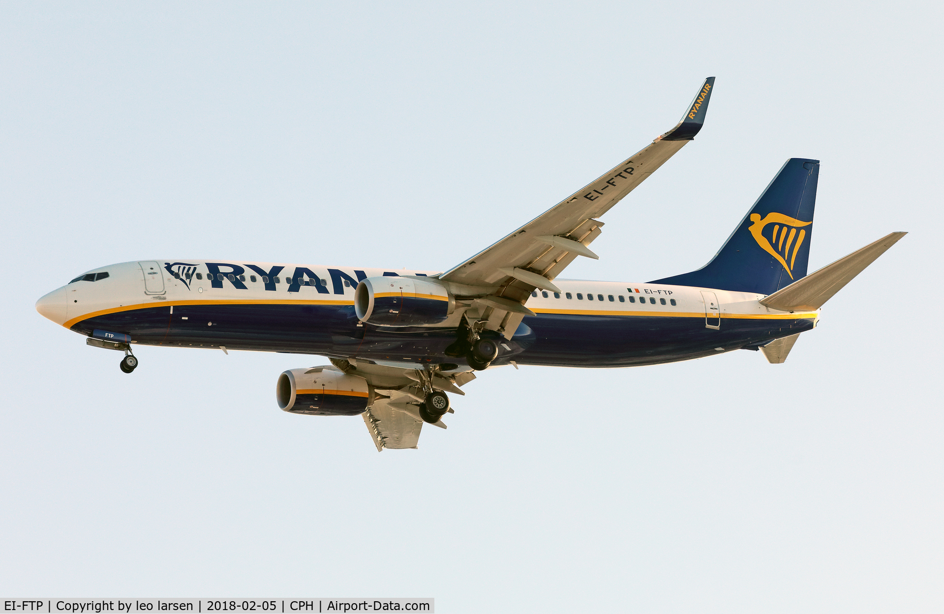 EI-FTP, 2016 Boeing 737-8AS C/N 44766, Copenhagen 5.2.2018