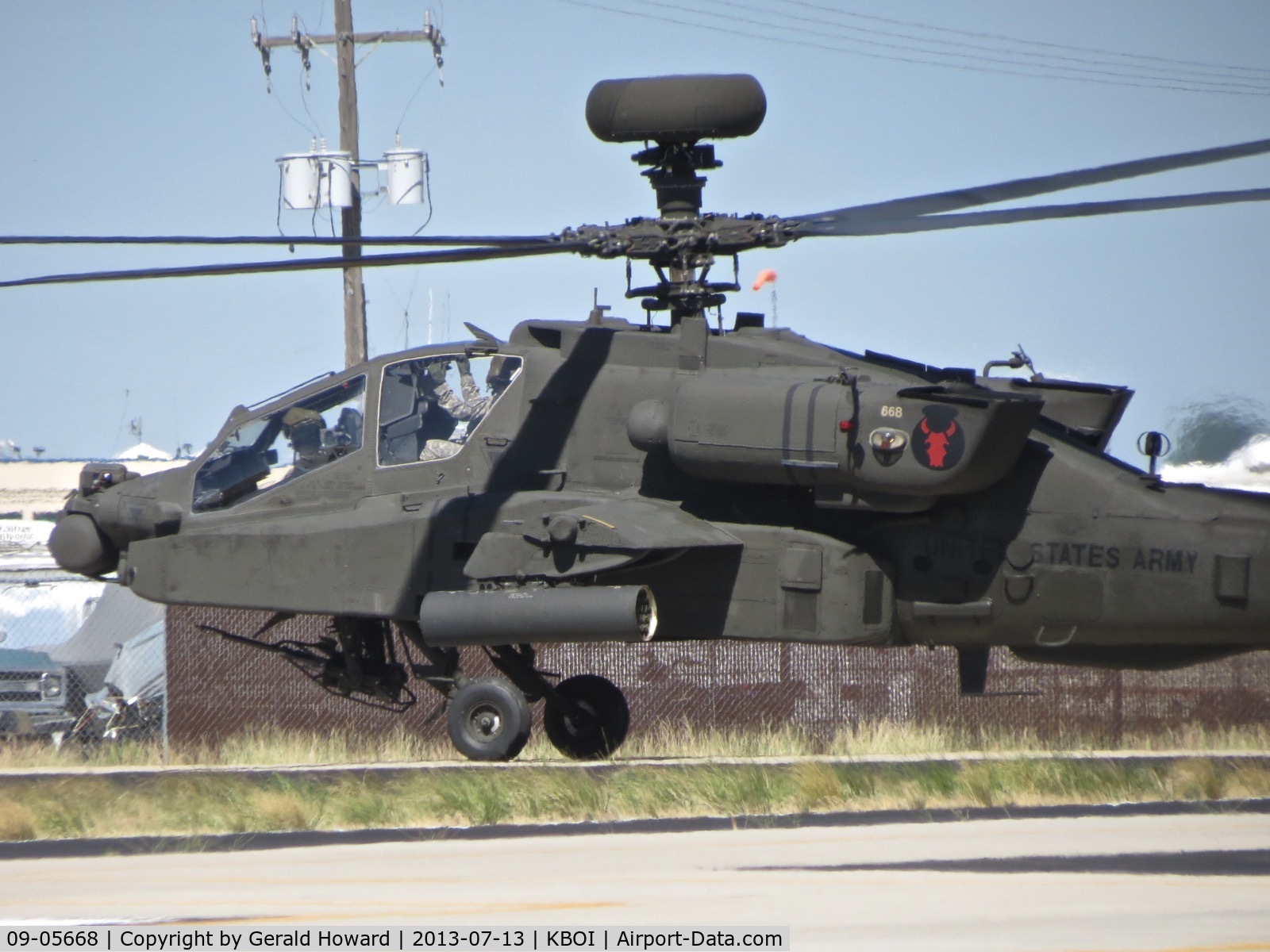 09-05668, 2009 Boeing AH-64D Sharaf C/N PVD668, 1-183rd AVN BN, Idaho Army National Guard.