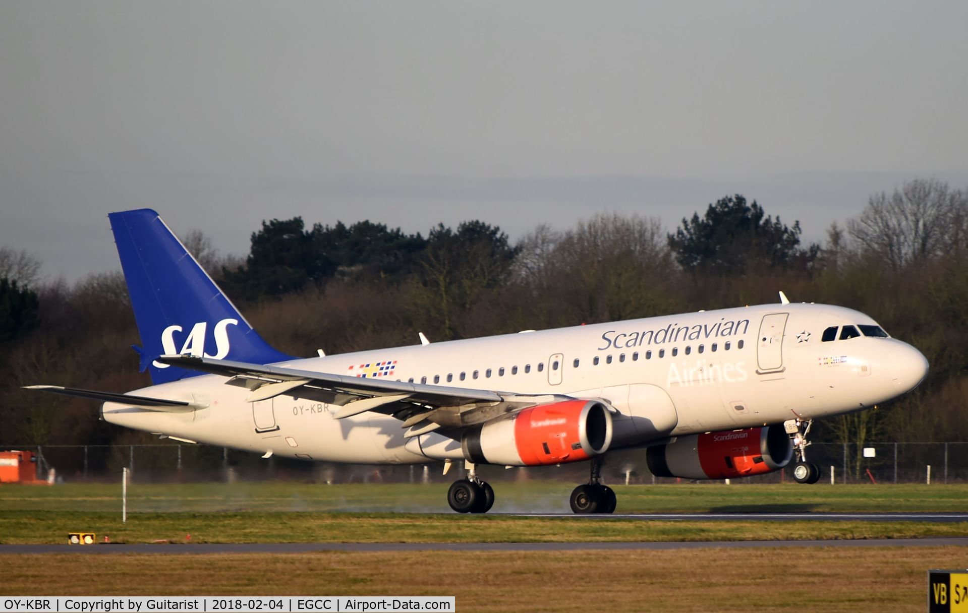 OY-KBR, 2007 Airbus A319-132 C/N 3231, At Manchester