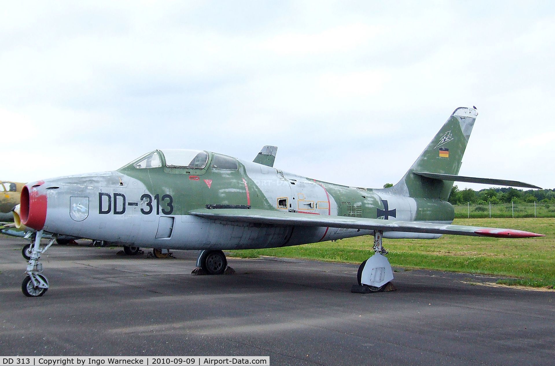 DD 313, Republic F-84F Thunderstreak C/N Not found 52-6774, Republic F-84F Thunderstreak at the Luftwaffenmuseum, Berlin-Gatow