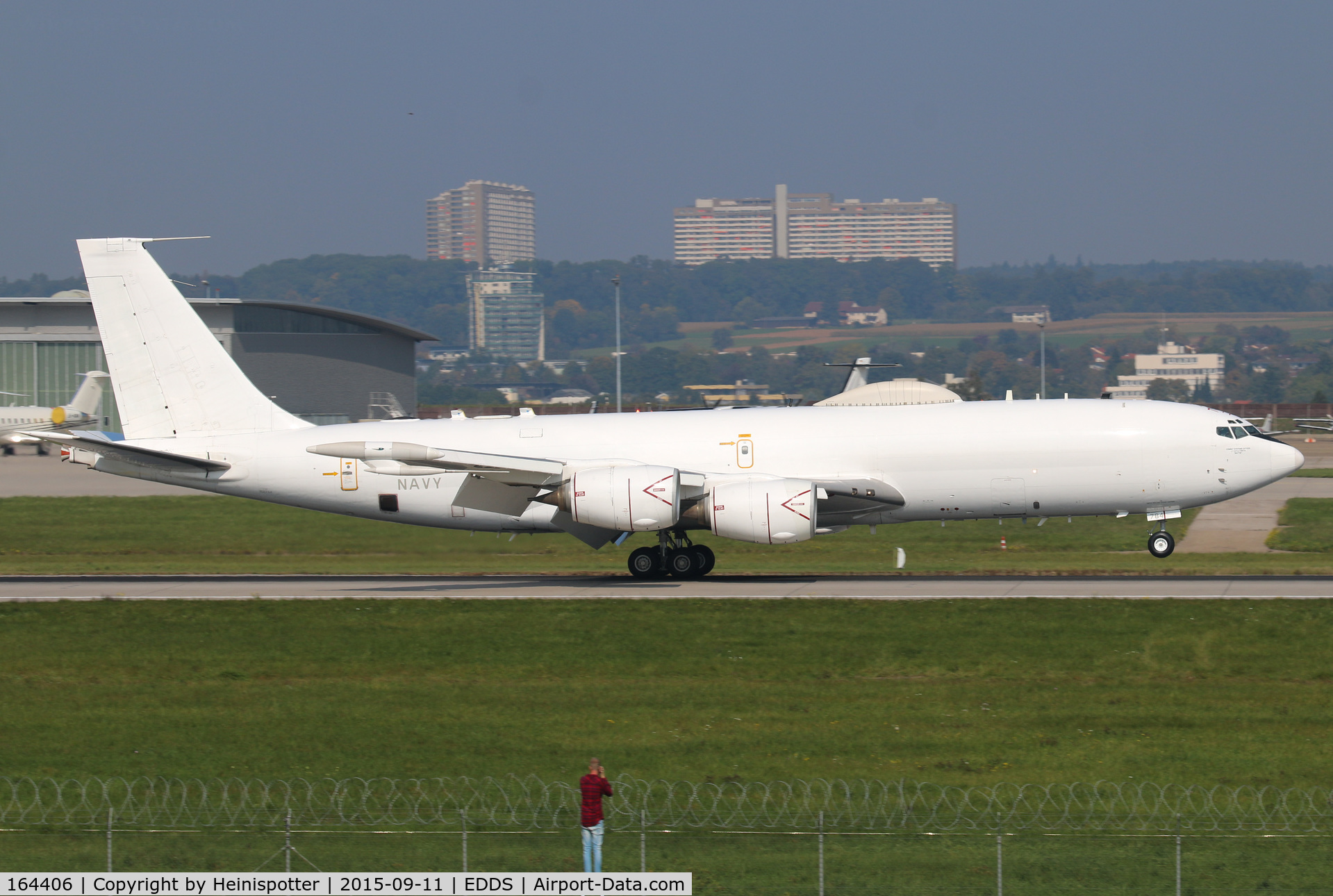 164406, 1990 Boeing E-6B Mercury C/N 24505/998, 164406 at Stuttgart Airport.