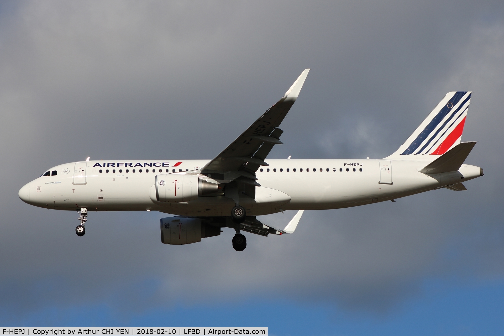 F-HEPJ, 2017 Airbus A320-214 C/N 7873, Air France flight from CDG