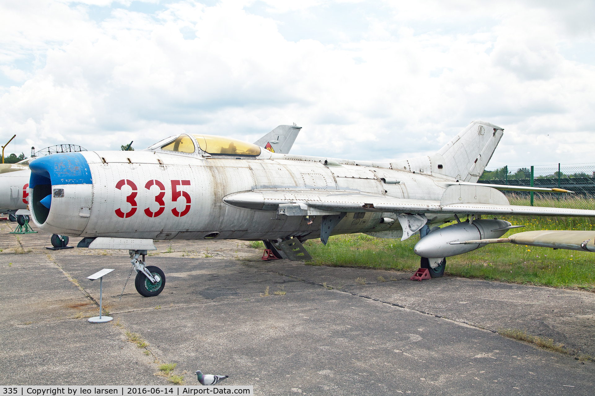 335, 1957 Mikoyan-Gurevich MiG-19PM C/N 650 929, Rothenburg museum 14.6.2016 now in all metal finish