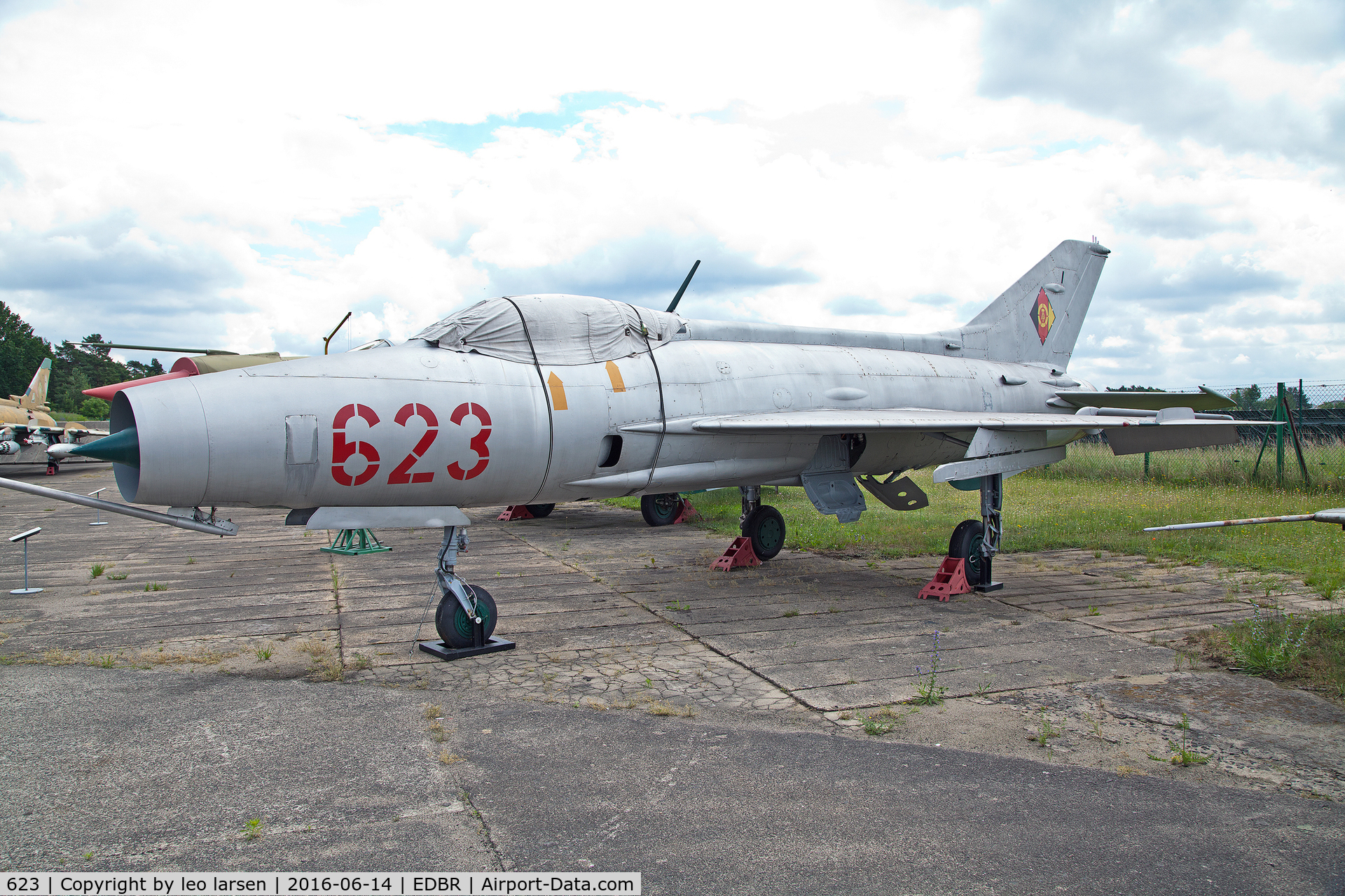 623, 1962 Mikoyan-Gurevich MIG-21F-13 C/N 74 1916, Rothenburg museum 14.6.2016
