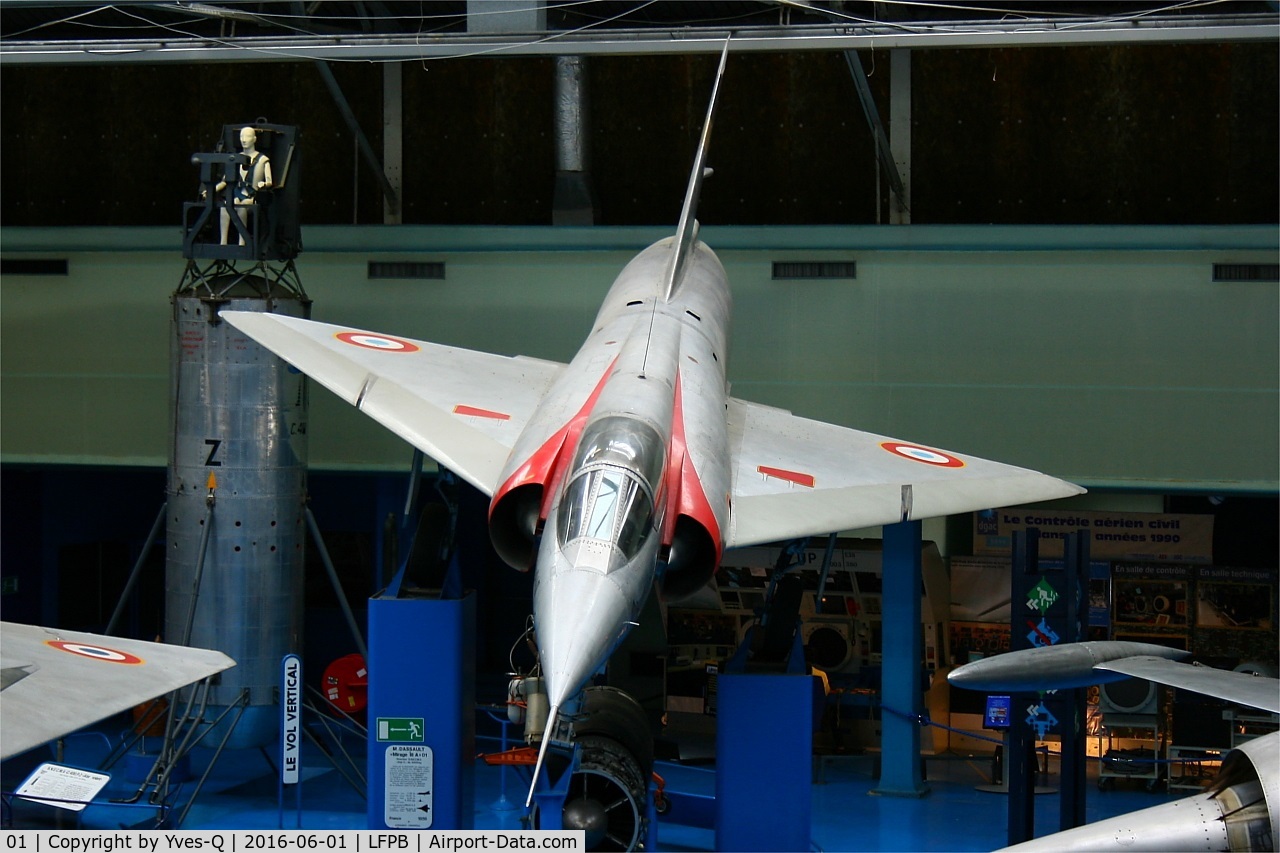 01, 1957 Dassault Mirage IIIA C/N 01, Dassault Mirage III A, Air & Space Museum Paris-Le Bourget (LFPB)