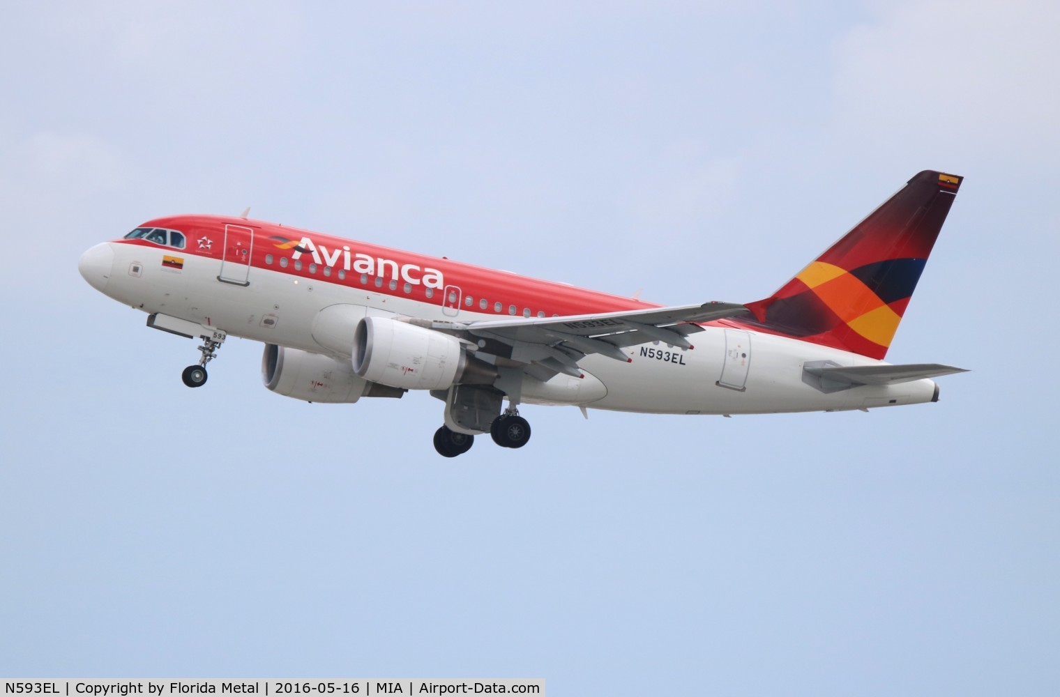 N593EL, 2004 Airbus A318-111 C/N 2367, Avianca