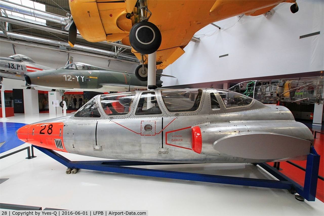 28, Fouga CM-170 Magister C/N 28, Fouga CM-170 Magister, Air & Space Museum Paris-Le Bourget (LFPB)