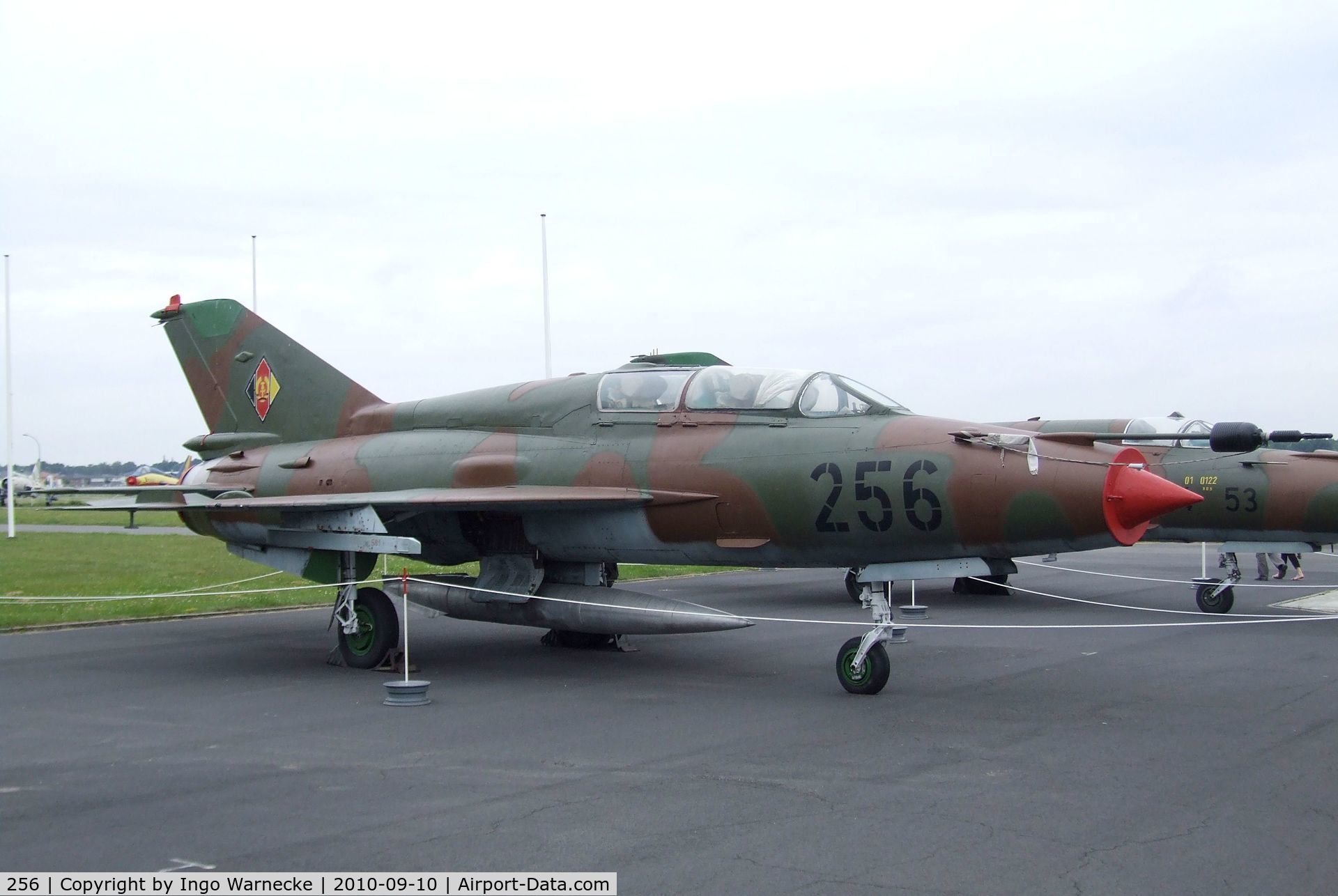 256, 1971 Mikoyan-Gurevich MiG-21UM C/N 02695156, Mikoyan i Gurevich MiG-21UM MONGOL-B at the Luftwaffenmuseum, Berlin-Gatow