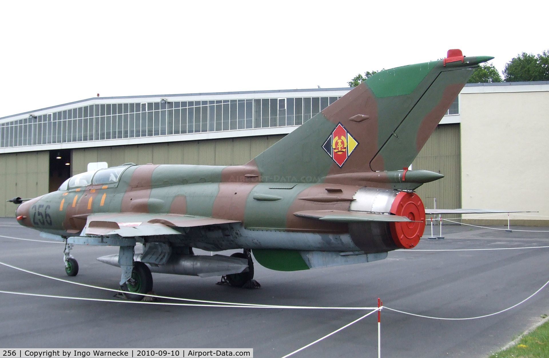 256, 1971 Mikoyan-Gurevich MiG-21UM C/N 02695156, Mikoyan i Gurevich MiG-21UM MONGOL-B at the Luftwaffenmuseum, Berlin-Gatow
