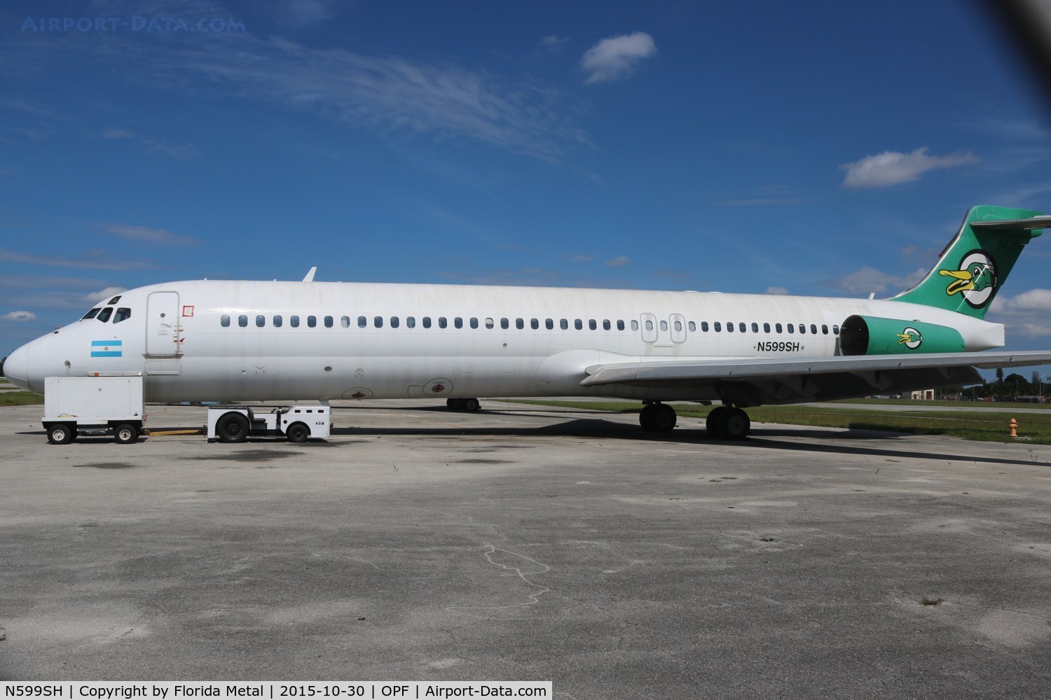 N599SH, 1988 McDonnell Douglas DC-9-87 C/N 49727, LEAL Argentina