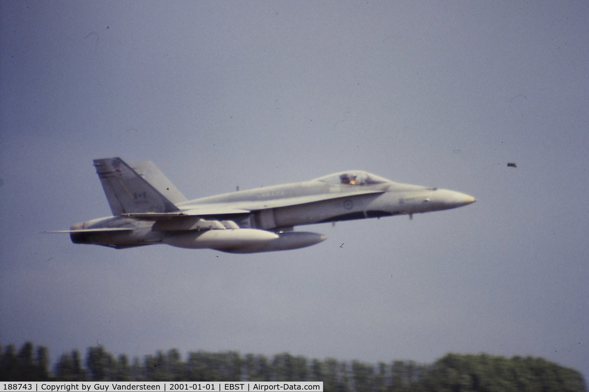 188743, McDonnell Douglas CF-188A Hornet C/N 0307, CAF CF-188 188743 @ EBST electronic warfare meeting 1986