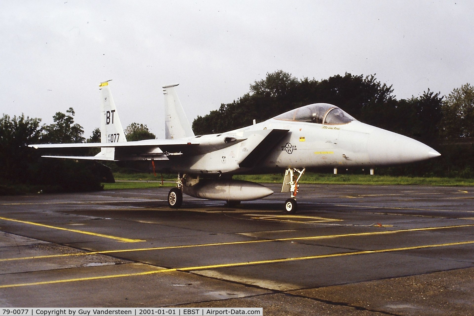 79-0077, 1979 McDonnell Douglas F-15C Eagle C/N 0626/C146, USAF F-15C 79-0077 @ EBST electronic warfare meeting 1986
