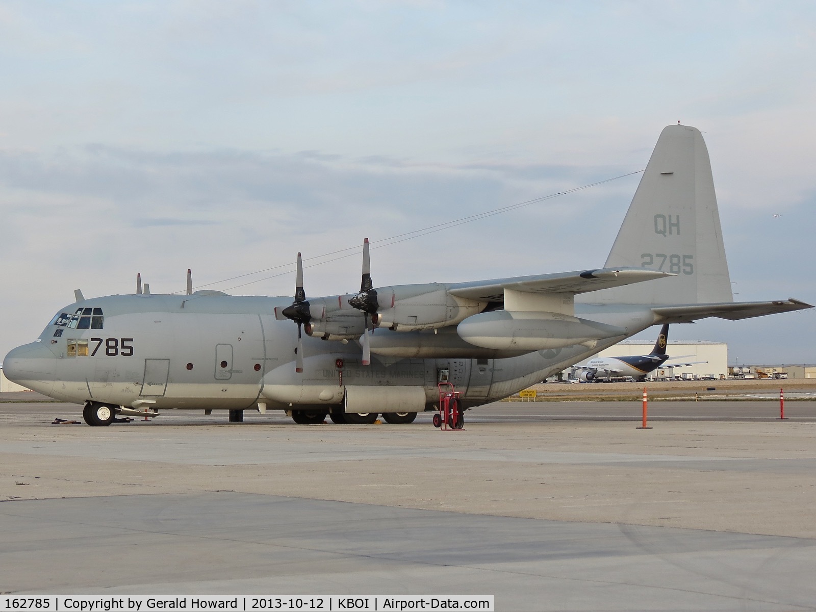 162785, Lockheed KC-130T Hercules C/N 382-5009, Parked on the south GA ramp.  VMGR 234 “Rangers” NAS Fort Worth, TX.